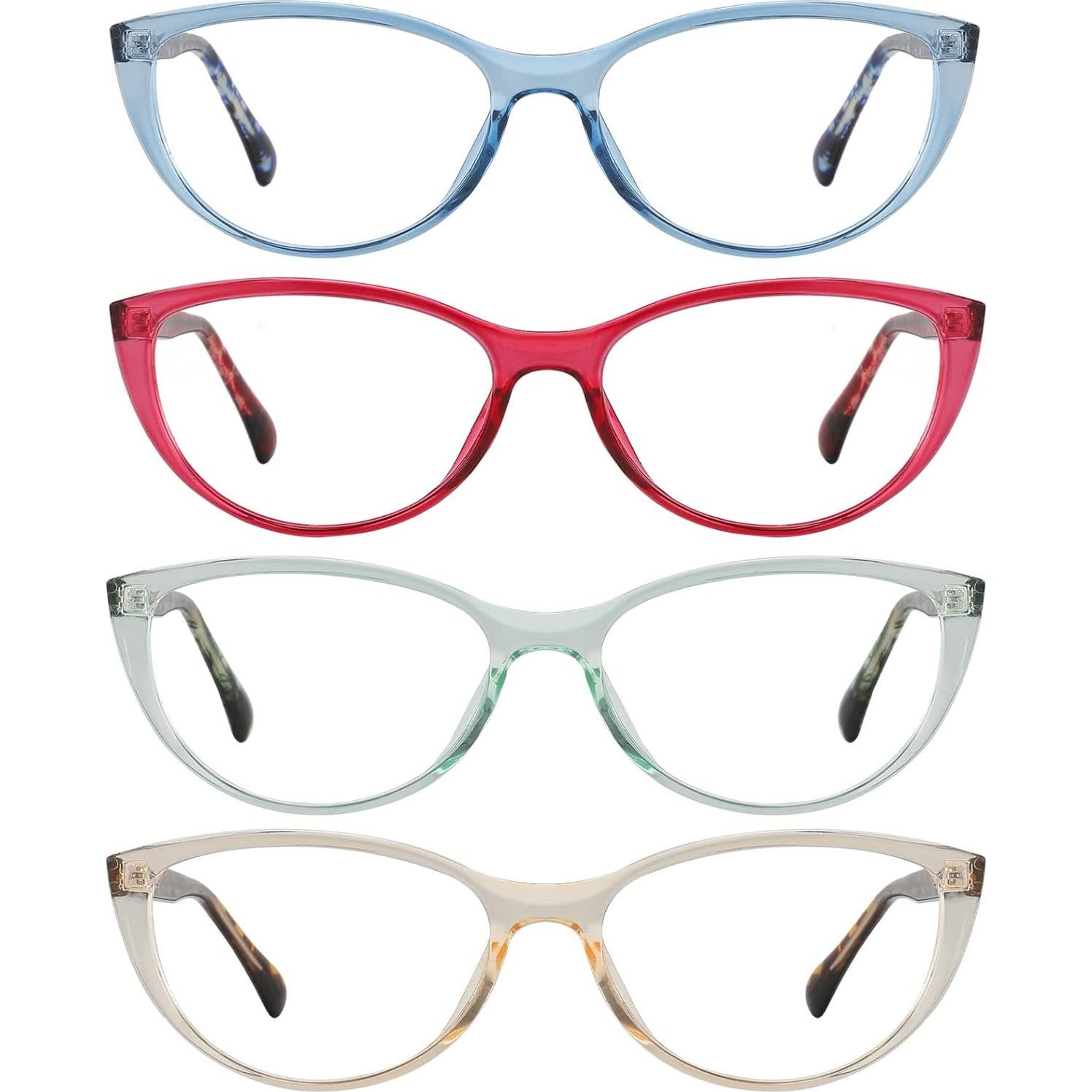 Gafas de Lectura Przene 4 Paquetes con Bloqueo Luz Azul