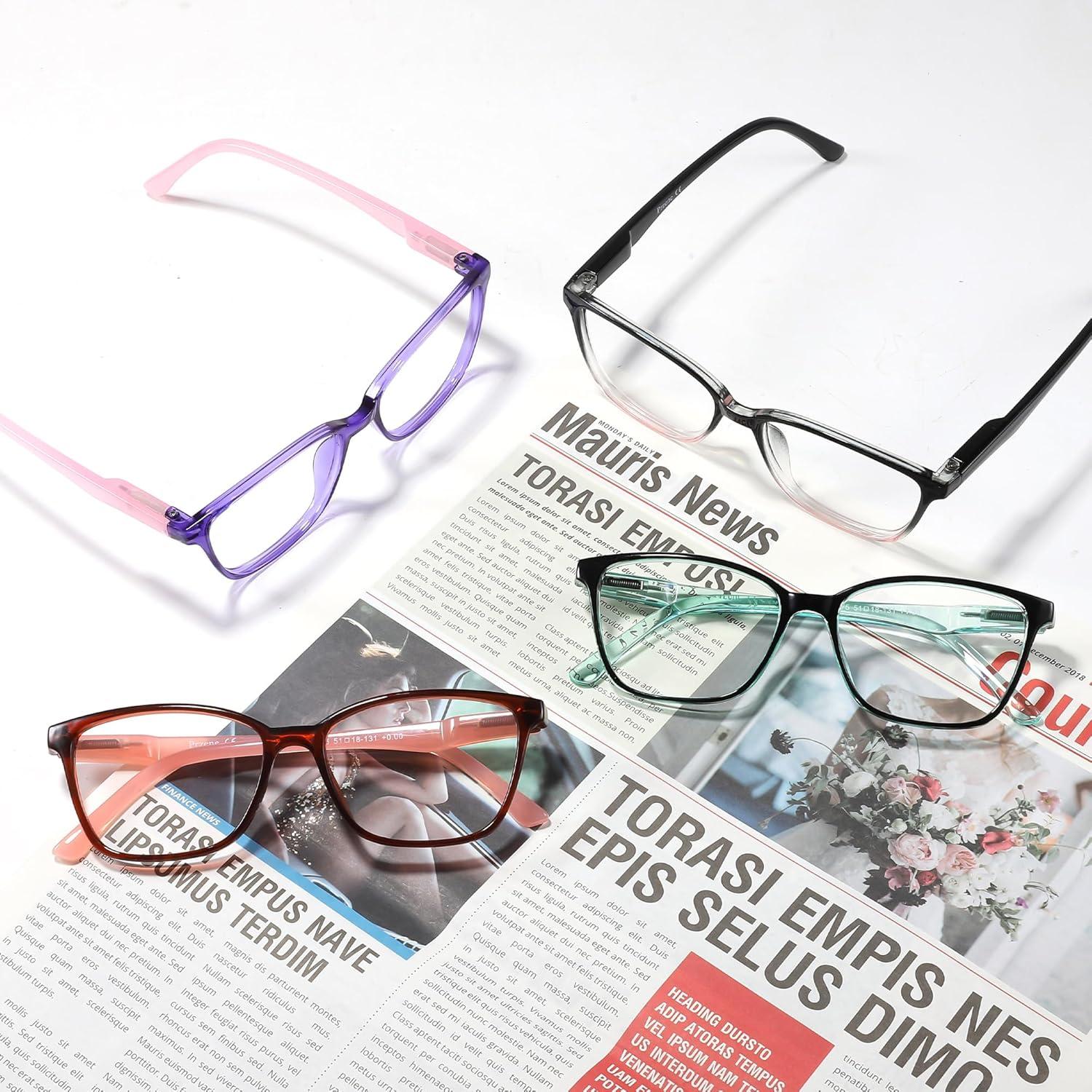 Gafas de Lectura Przene 4 Paquetes Anti Luz Azul 3.5x