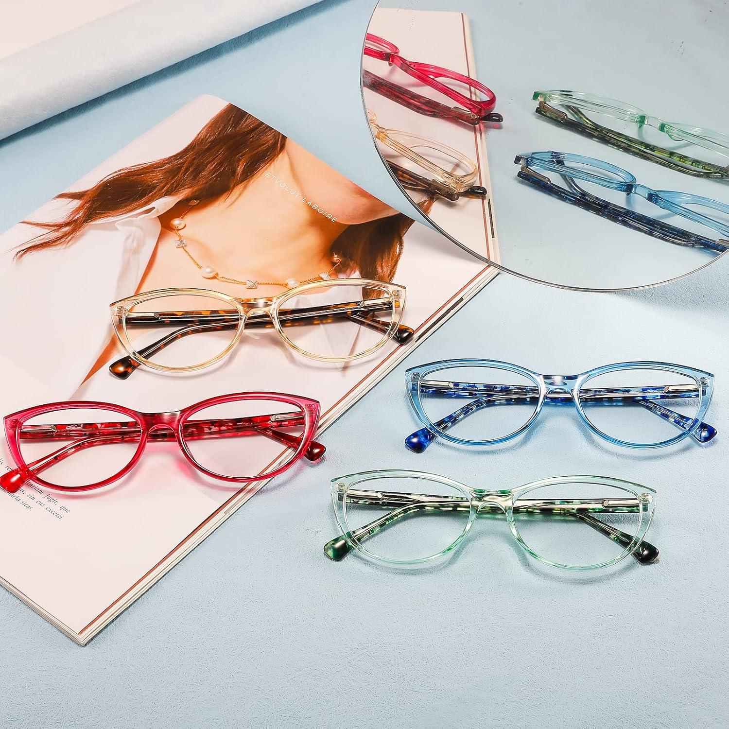 Gafas de Lectura Przene 4 Paquetes con Bloqueo Luz Azul