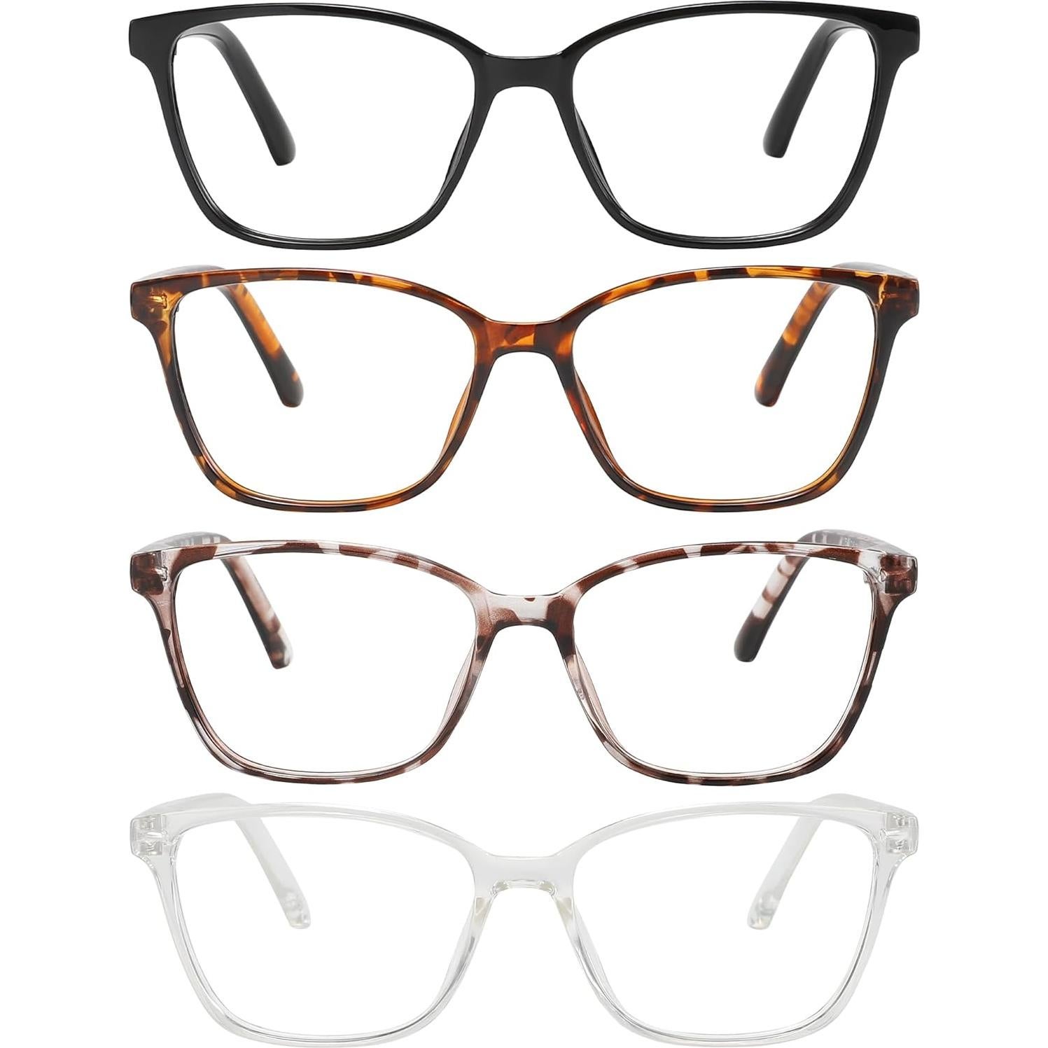 Gafas de Lectura Przene 4 Pack Anti Luz Azul 0.5x