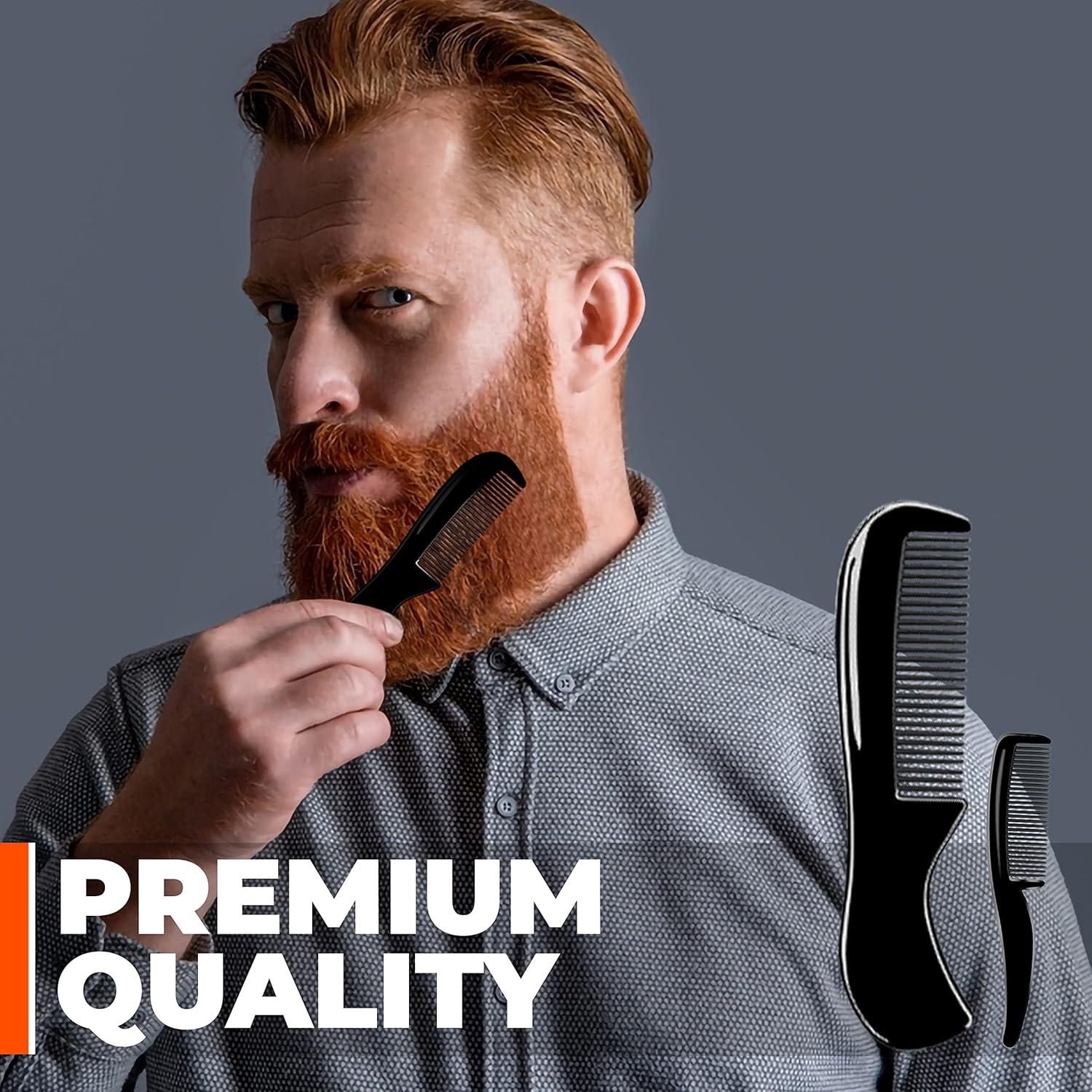 Tijeras para Barba WAJEES Kit 3 en 1 con Peines