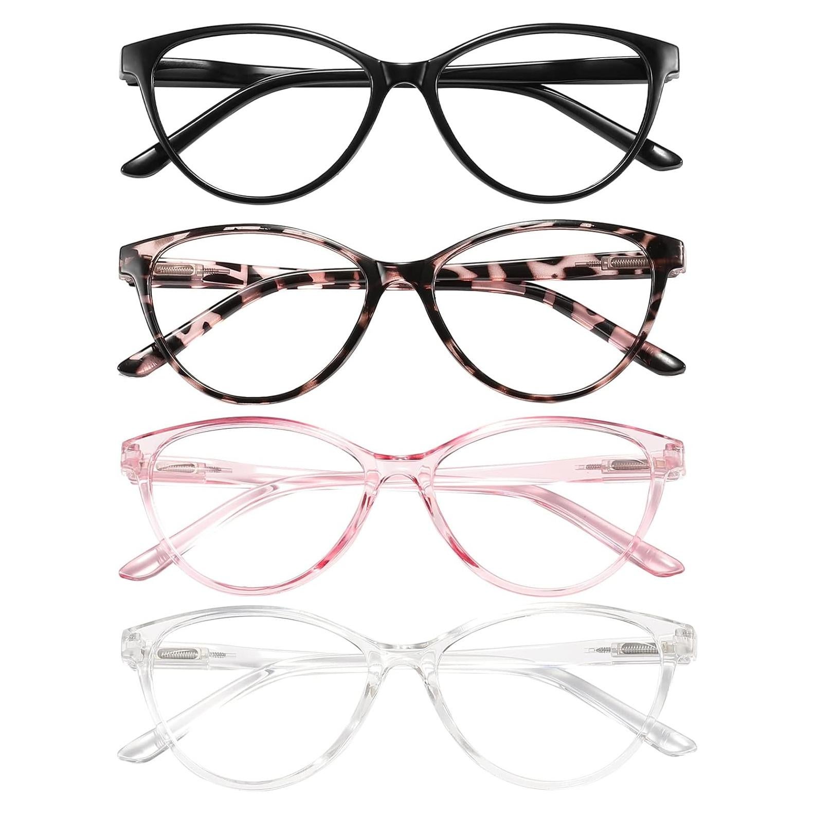 Gafas de Lectura Przene 4 Paquetes Anti Luz Azul 0.75x