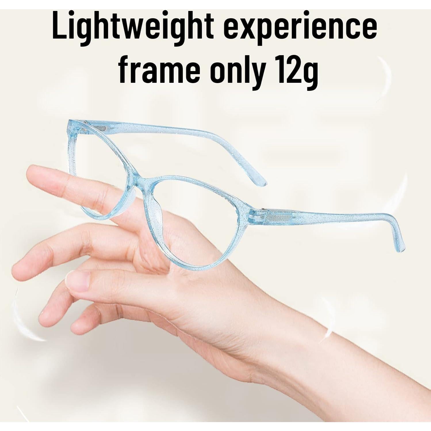 Gafas de Lectura Przene 4 Paquetes Anti Luz Azul 2.75x