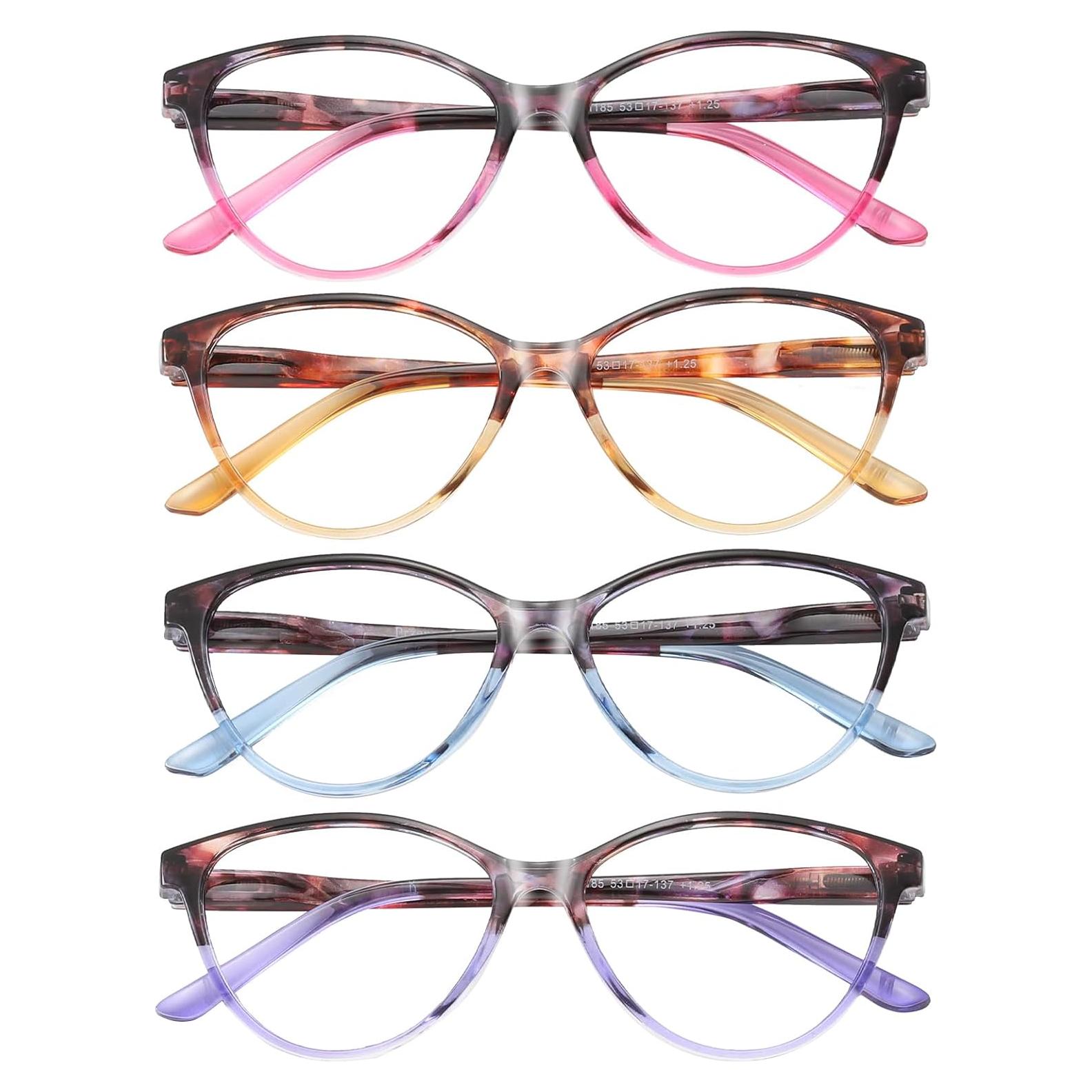 Gafas de Lectura Przene 4 Paquetes Anti Luz Azul Unisex