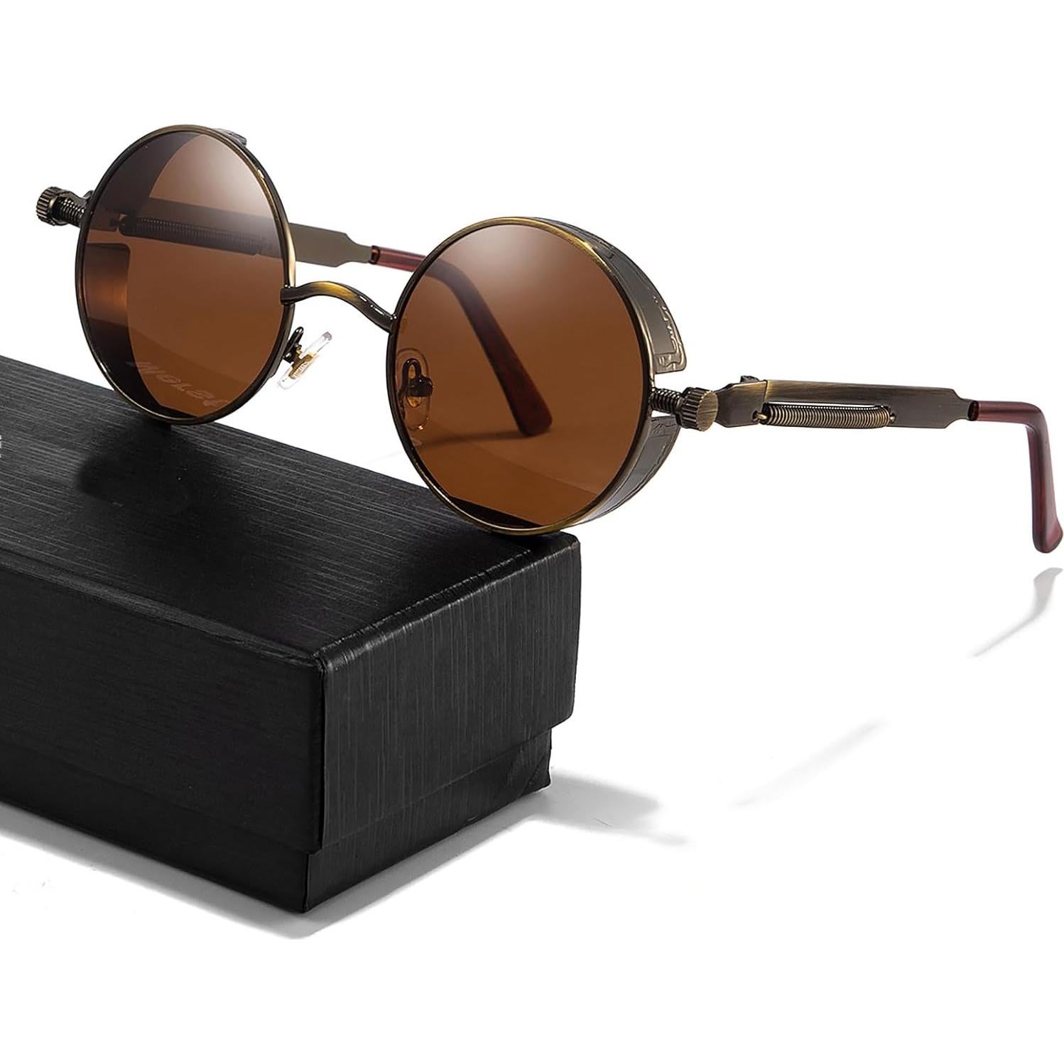 Gafas de sol Glclrs Crowley steampunk polarizadas UV