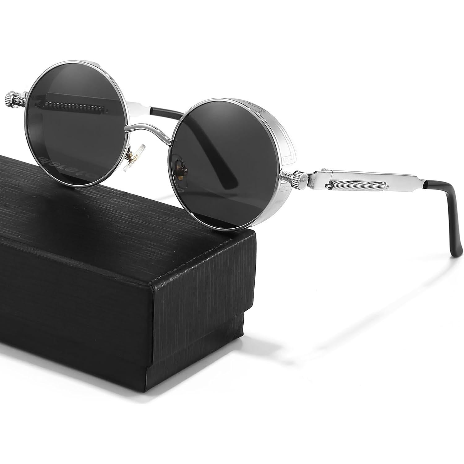 Gafas de sol Glclrs Steampunk polarizadas UV, modelo 889