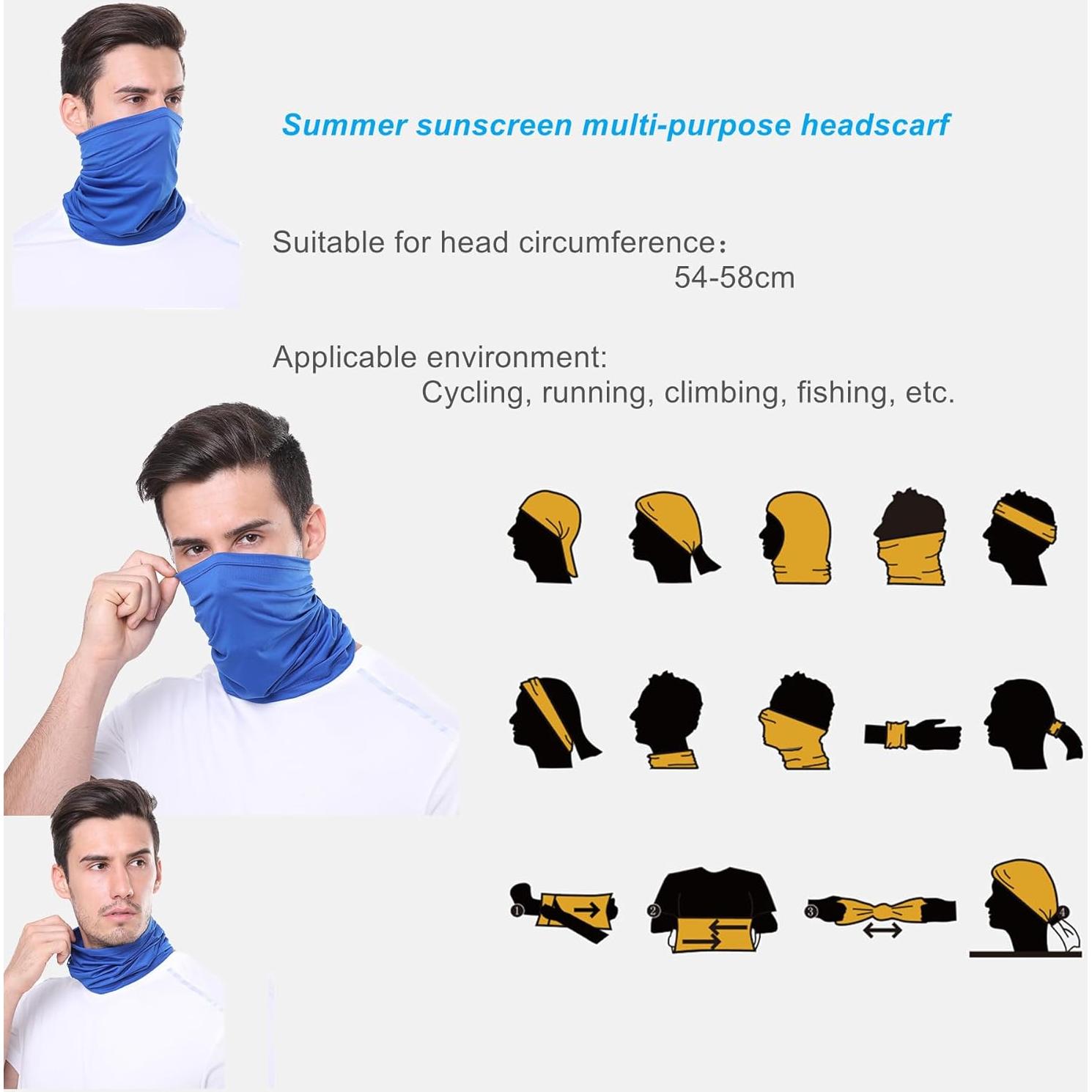 Gafas de Motocicleta LJDJ con Balaclava UV Azul