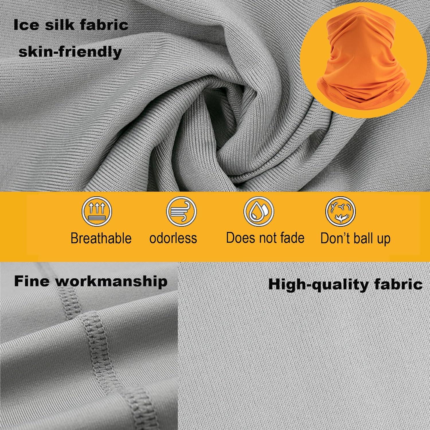 Gafas de Motocicleta LJDJ con Balaclava UV Naranja