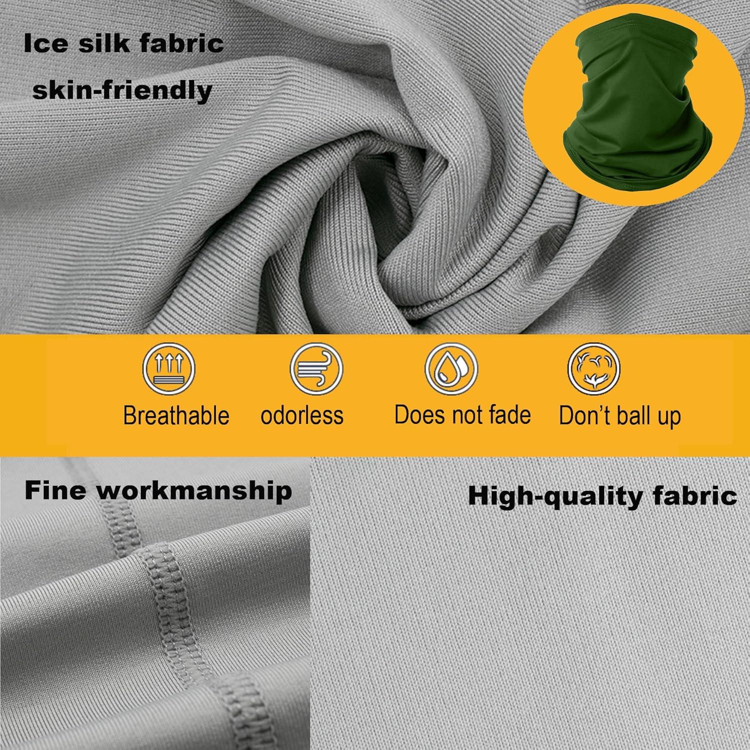 Gafas de Motocicleta LJDJ con Balaclava UV Verde Oscuro