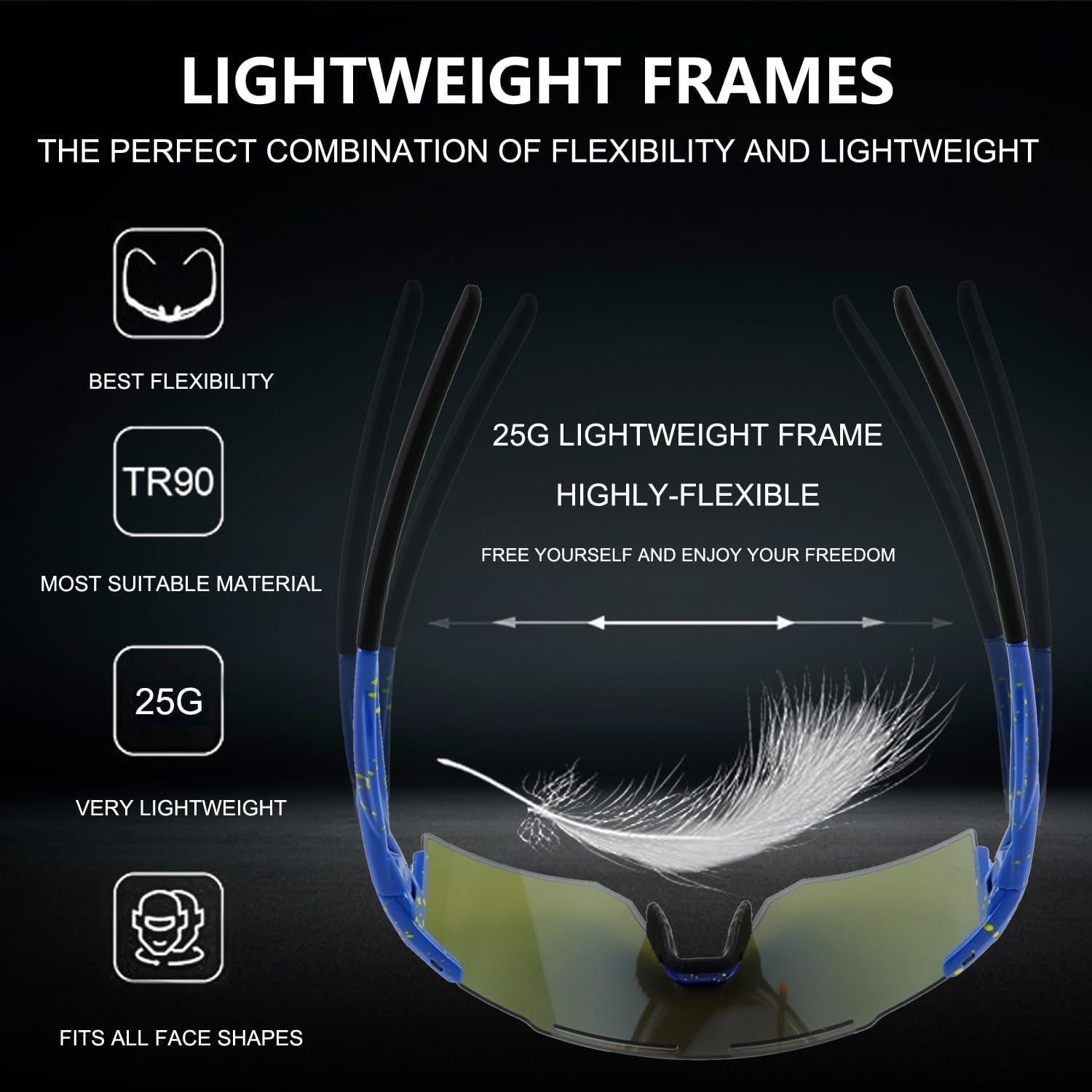 Gafas de Ciclismo OULAIQI Xq-550 Verde con Lentes Intercambiables