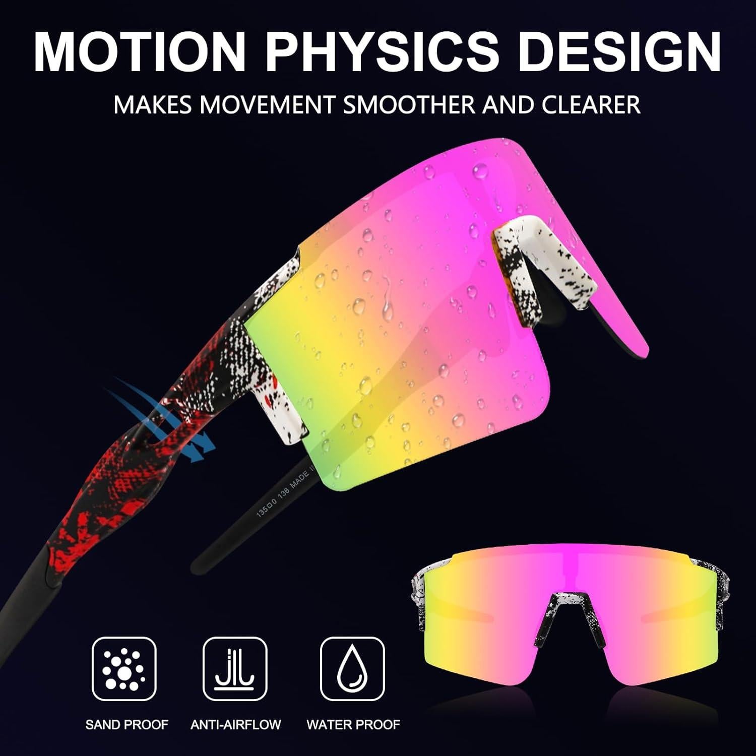 Gafas de sol OULAIQI para ciclismo con lentes intercambiables