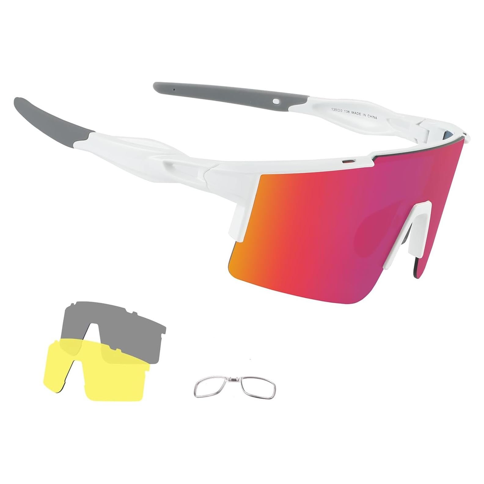 Gafas de sol OULAIQI Olq-616 con 3 lentes intercambiables