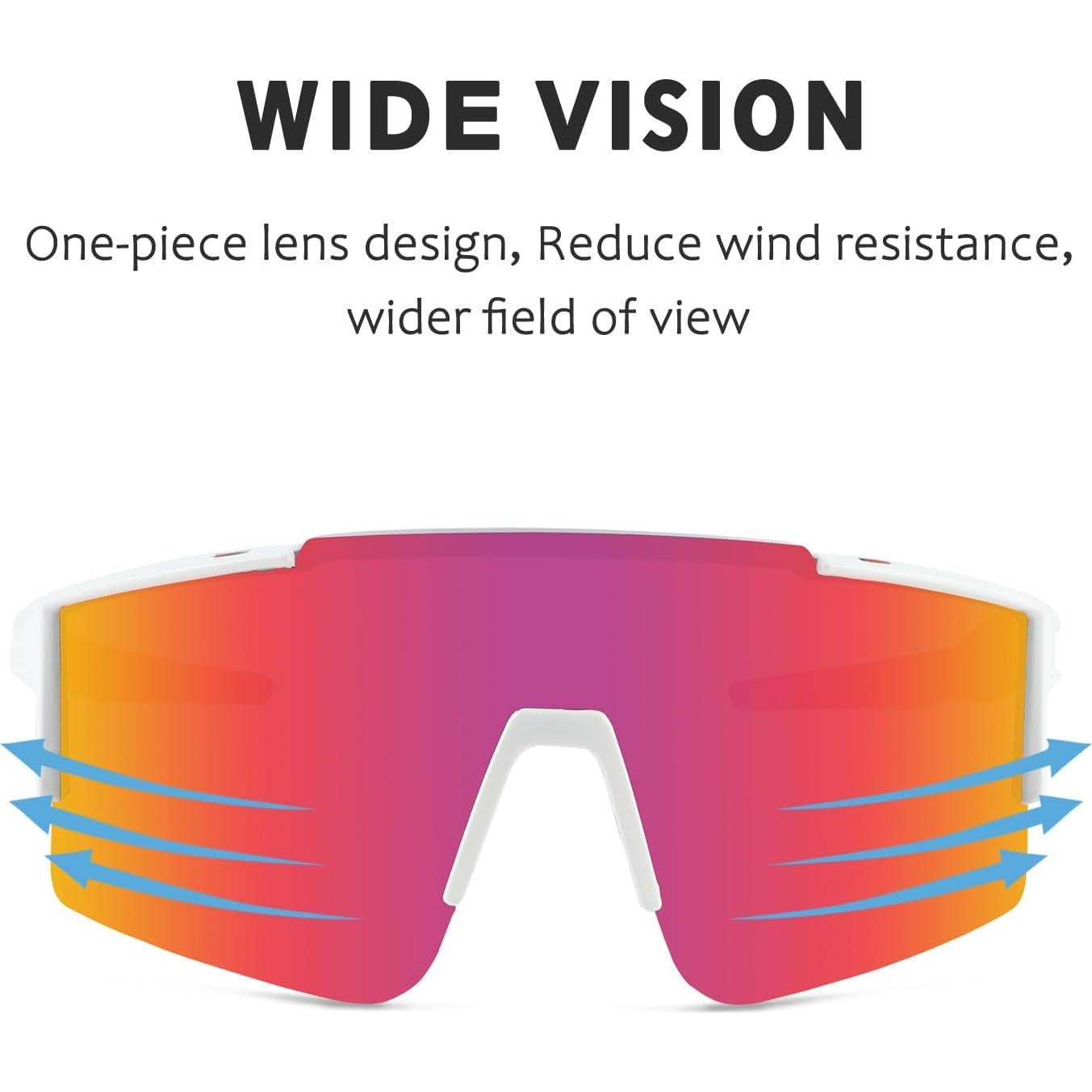 Gafas de sol OULAIQI Olq-616 con 3 lentes intercambiables