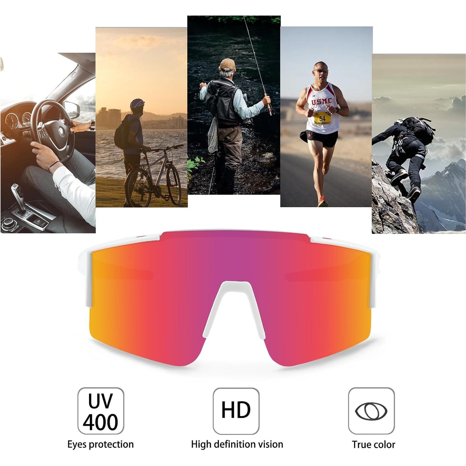 Gafas de sol OULAIQI Olq-616 con 3 lentes intercambiables