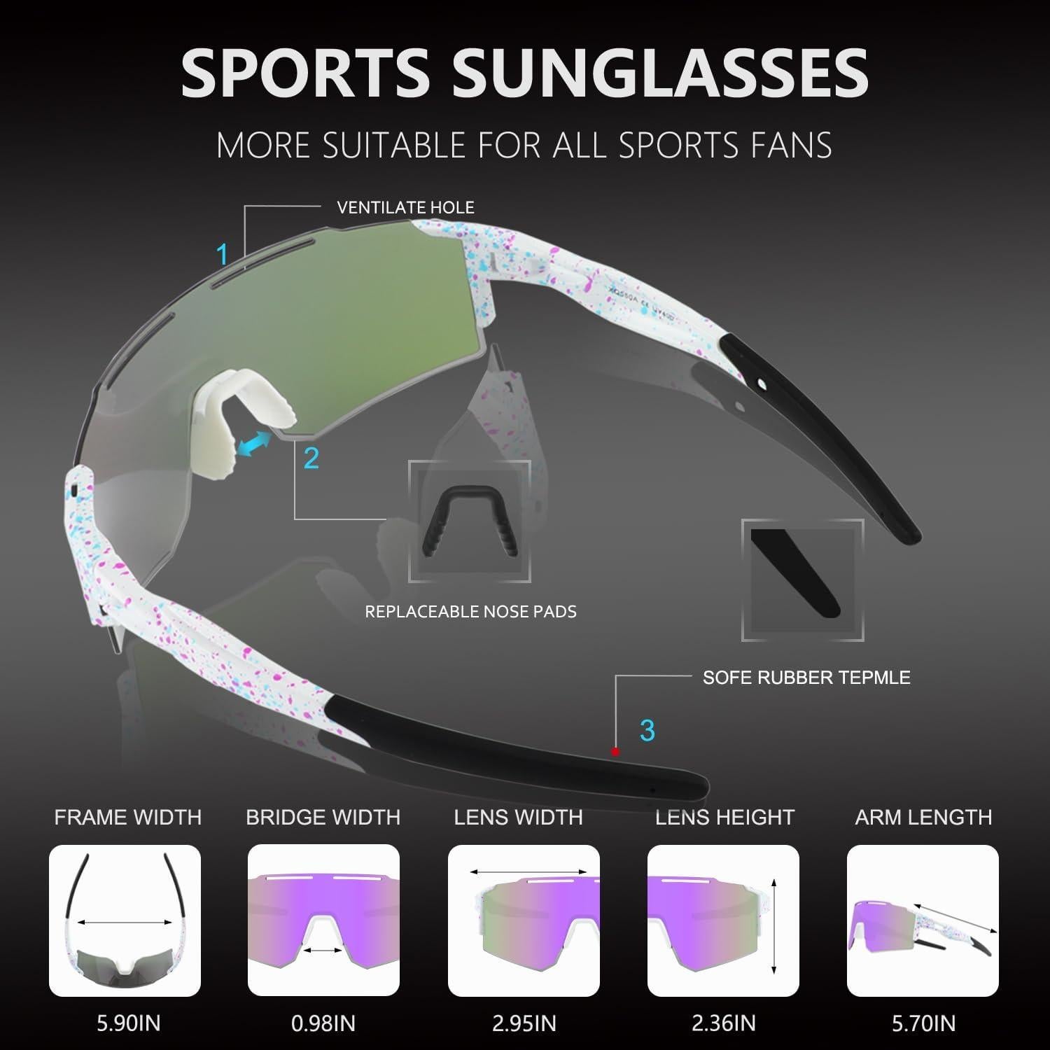 Gafas de Ciclismo OULAIQI 550a Polarizadas UV400