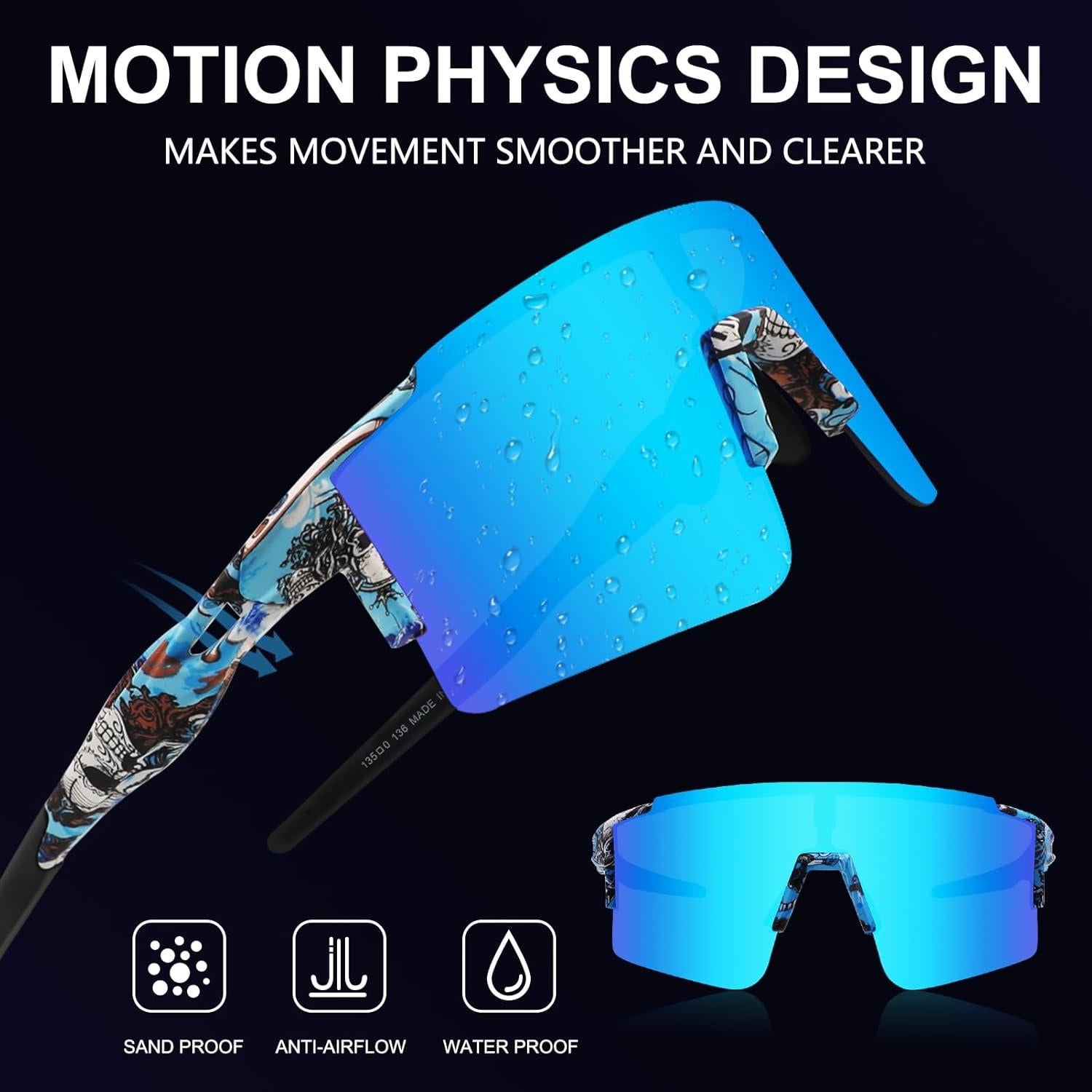 Gafas de sol OULAIQI para ciclismo con lentes intercambiables