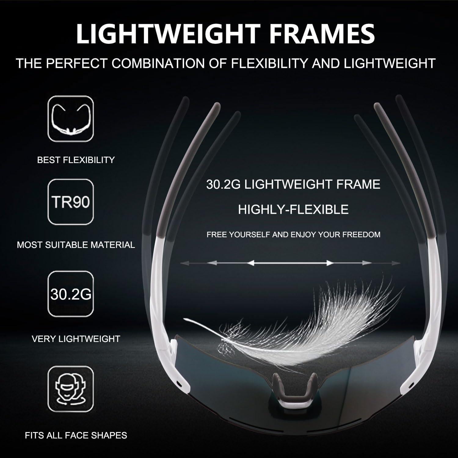 Gafas de sol OULAIQI para ciclismo con lentes intercambiables