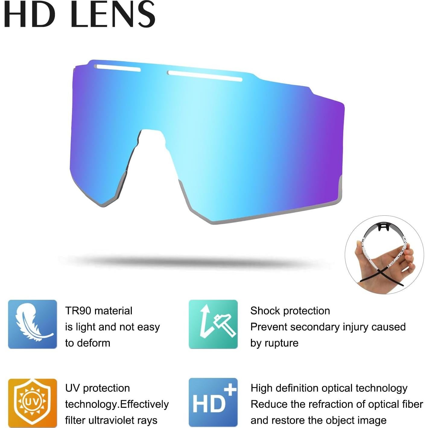 Gafas de sol OULAIQI Xq-550A para ciclismo UV400