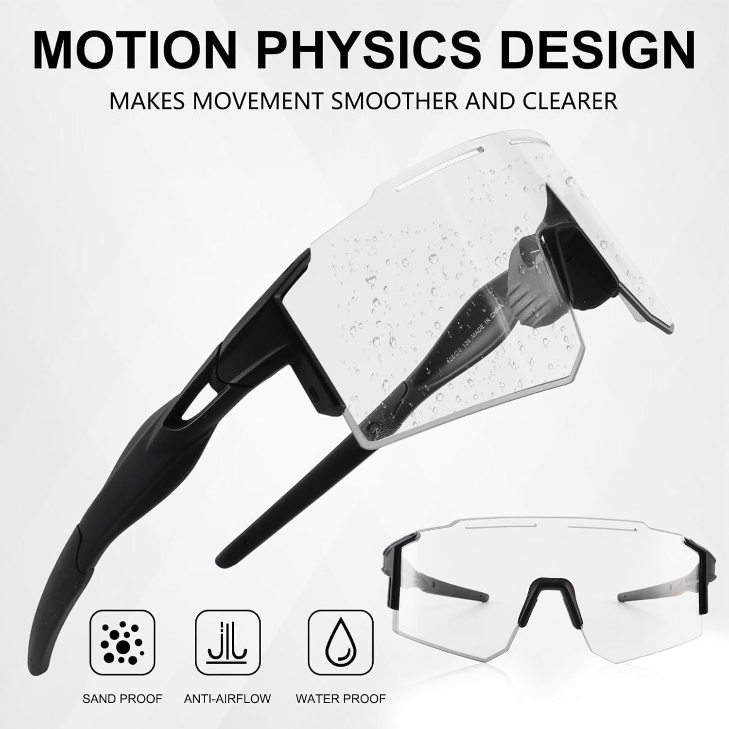 Gafas de Ciclismo OULAIQI Xq-550A con Lentes Intercambiables