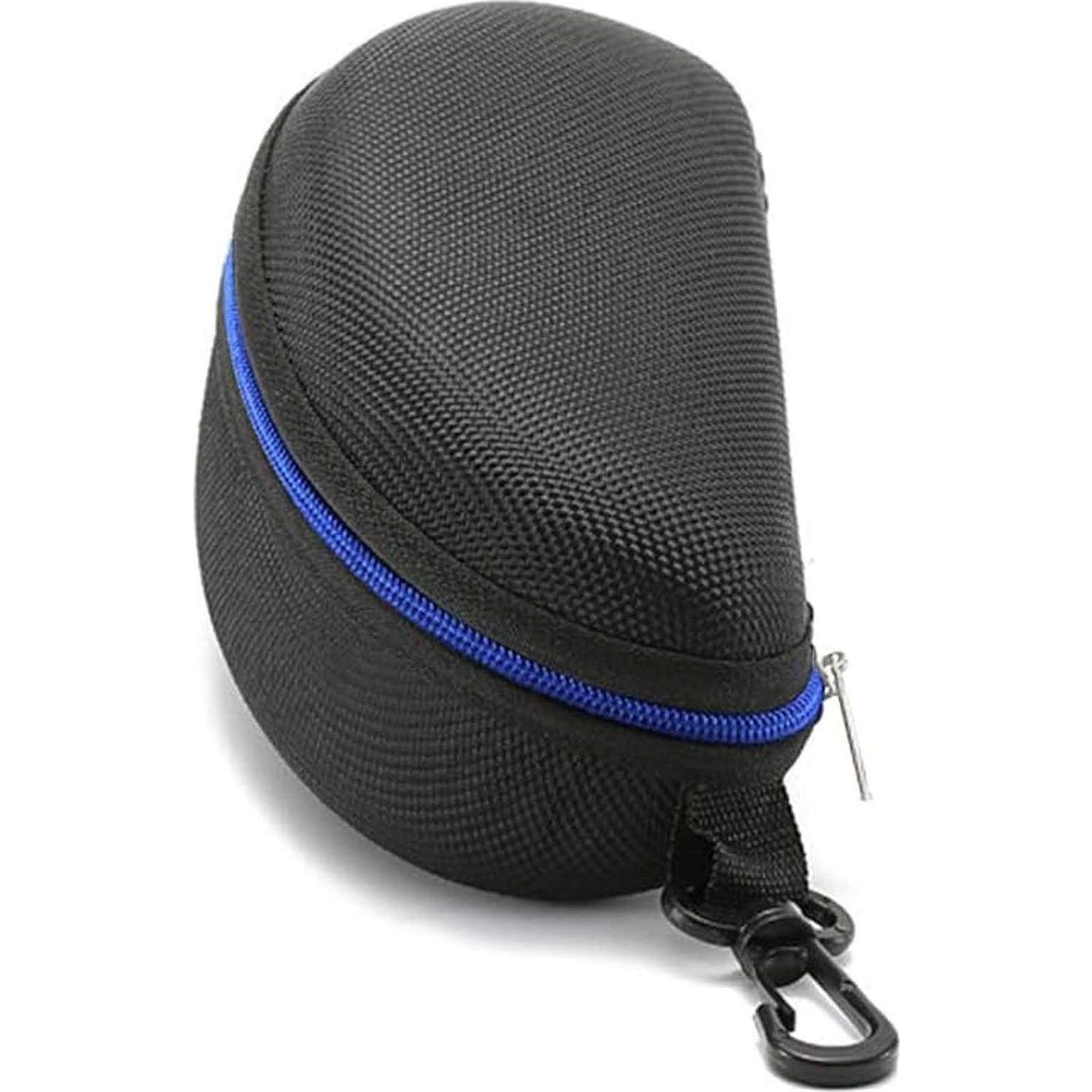 Paquete de 3 estuches para gafas EVA con cremallera azul