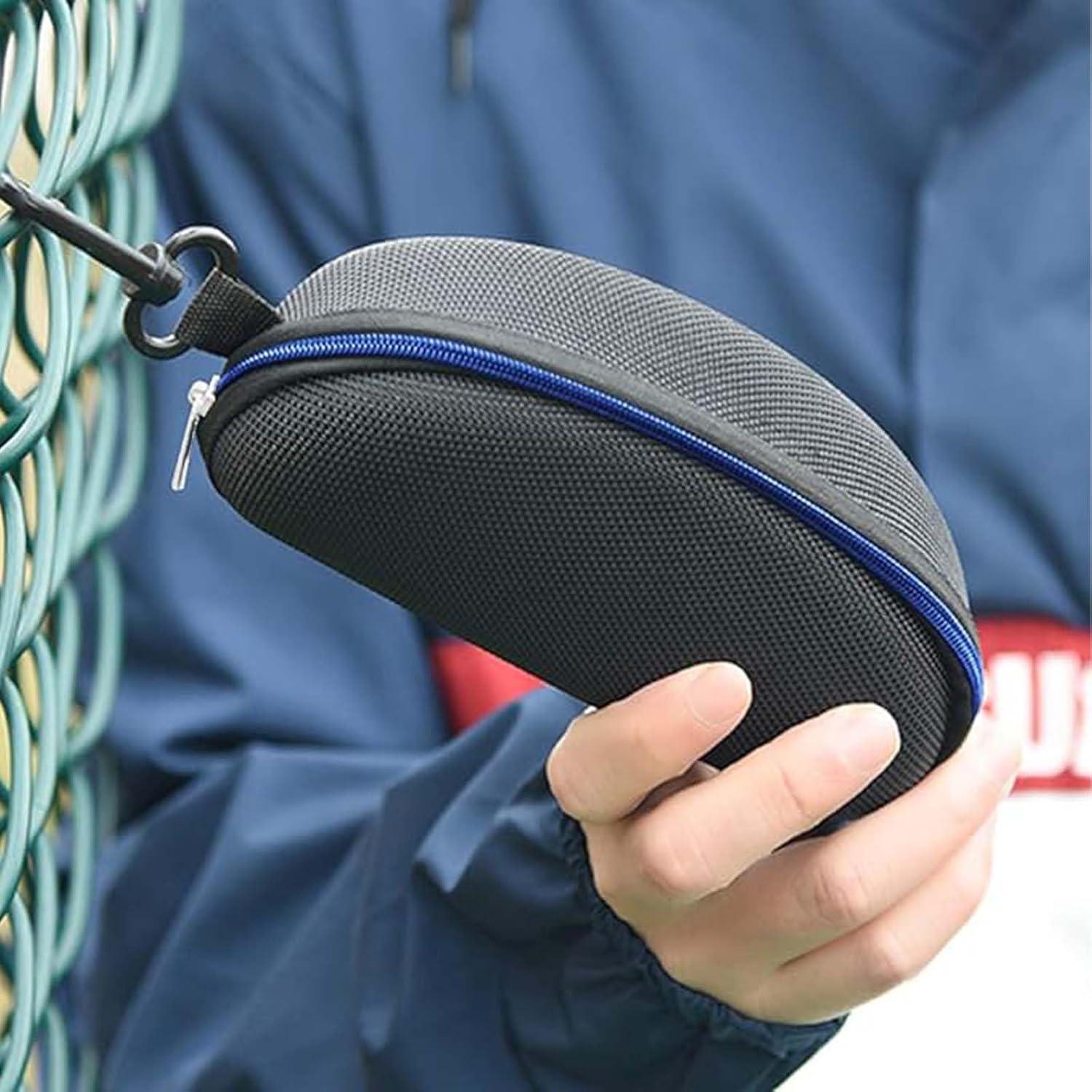 Paquete de 3 estuches para gafas EVA con cremallera azul