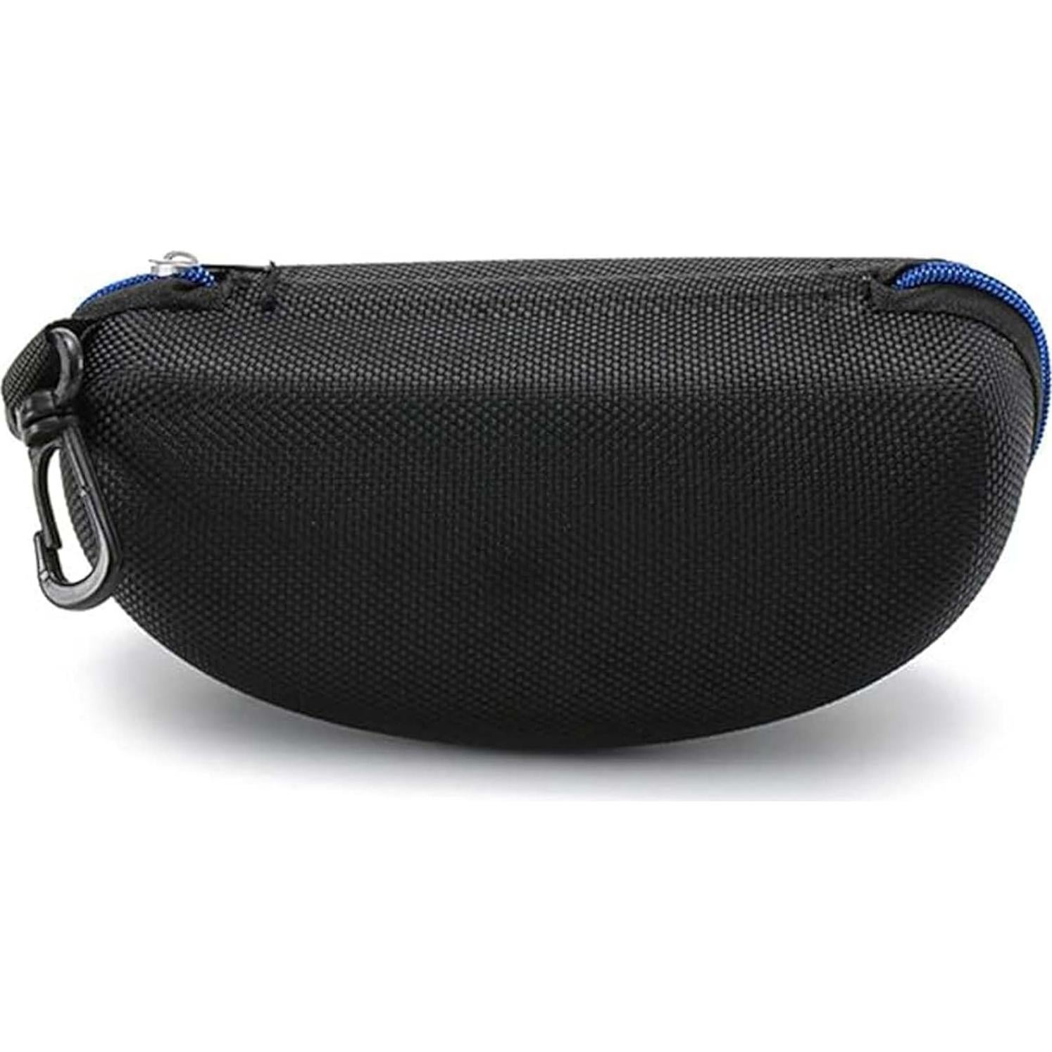 Paquete de 3 estuches para gafas EVA con cremallera azul