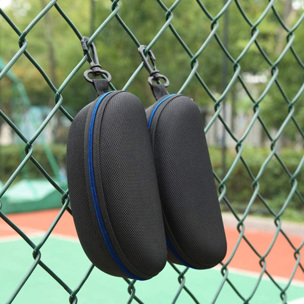 Paquete de 3 estuches para gafas EVA con cremallera azul