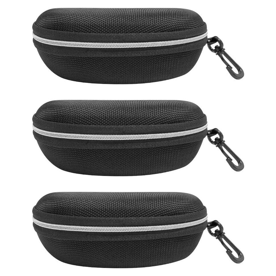 Estuche para Gafas Plateado - Paquete de 3 con Gancho