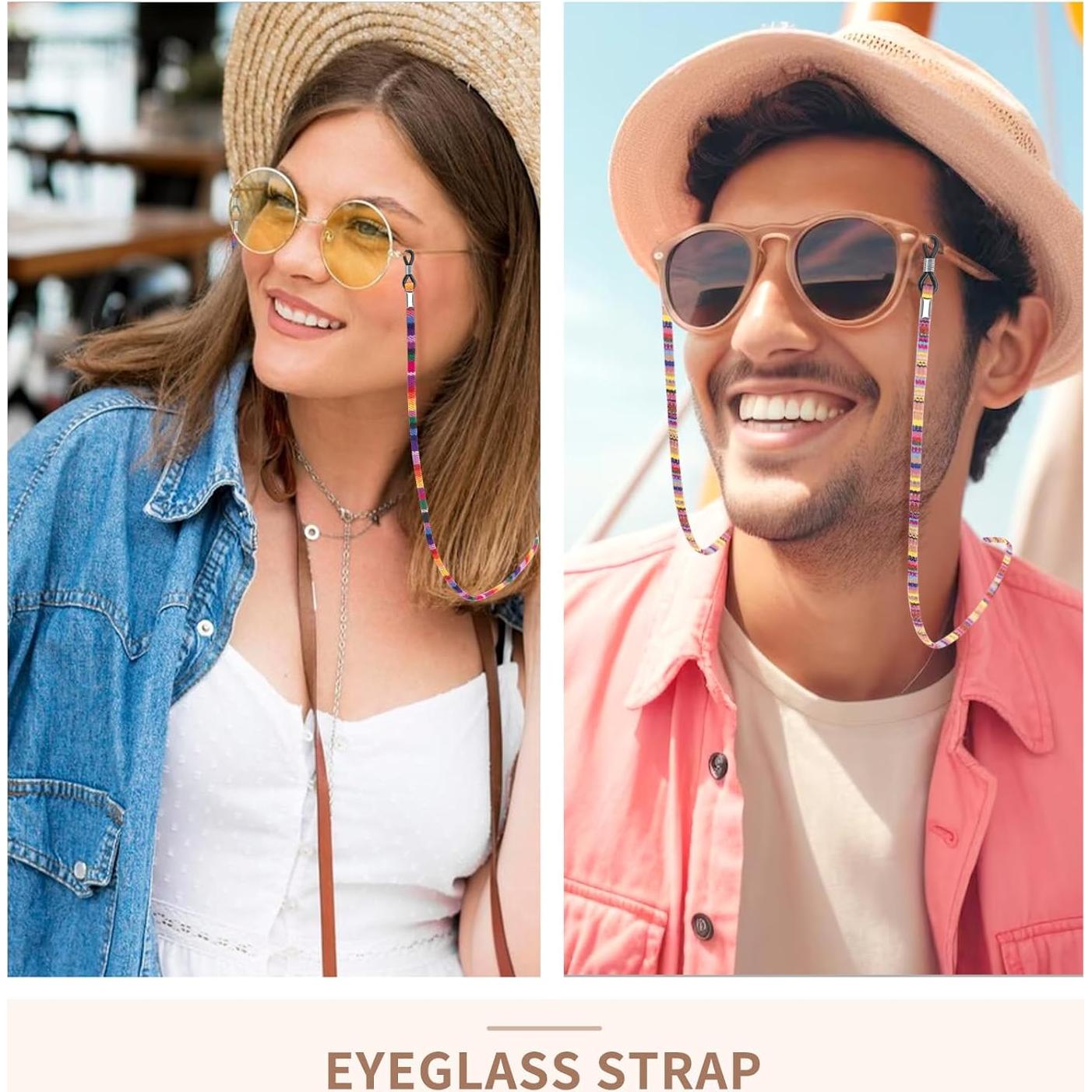 Correa para Gafas BILIONE 6 Pcs Cuero Soporte Ajustable