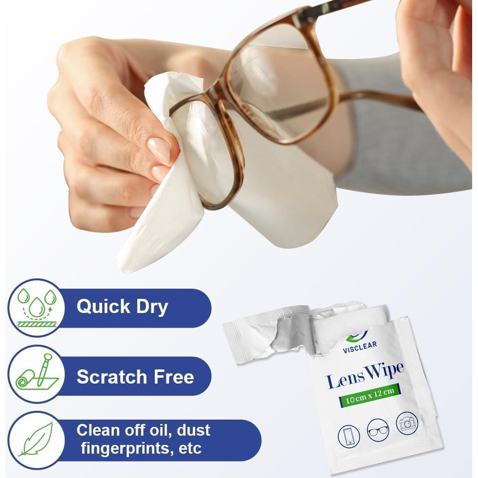 Toallitas limpiadoras VisClear 200 unidades para gafas