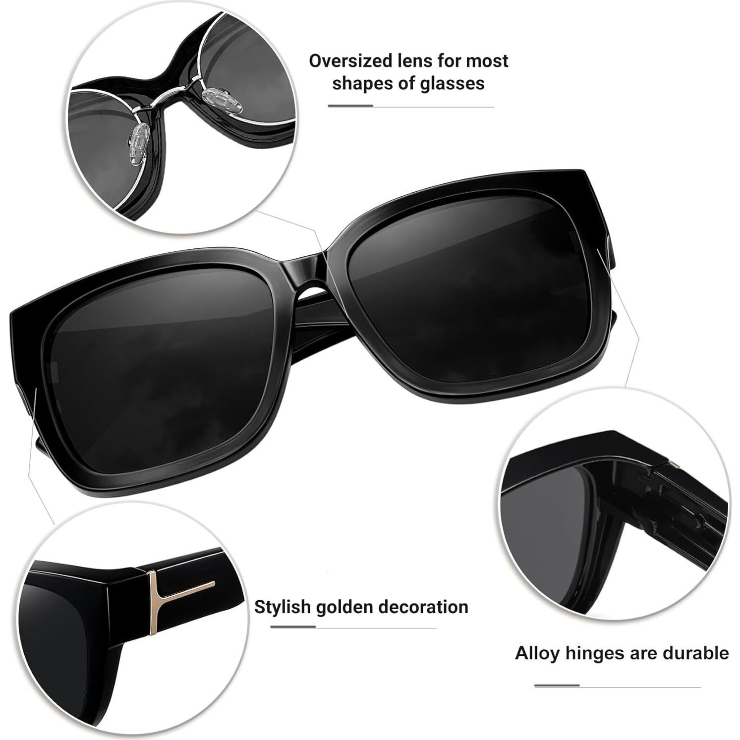 Gafas de Sol Polarizadas KANASTAL UV400 para Llevar sobre Gafas