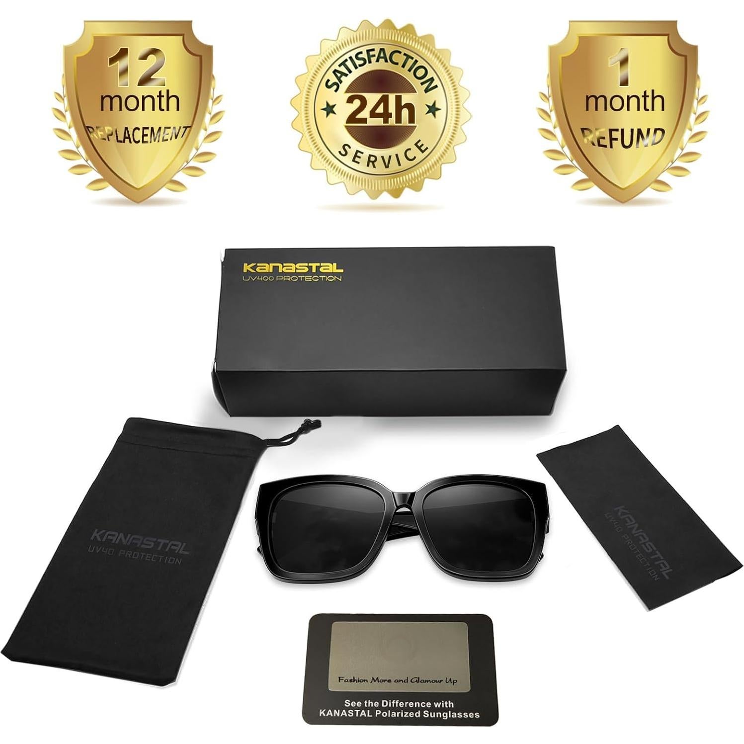 Gafas de Sol Polarizadas KANASTAL UV400 para Llevar sobre Gafas