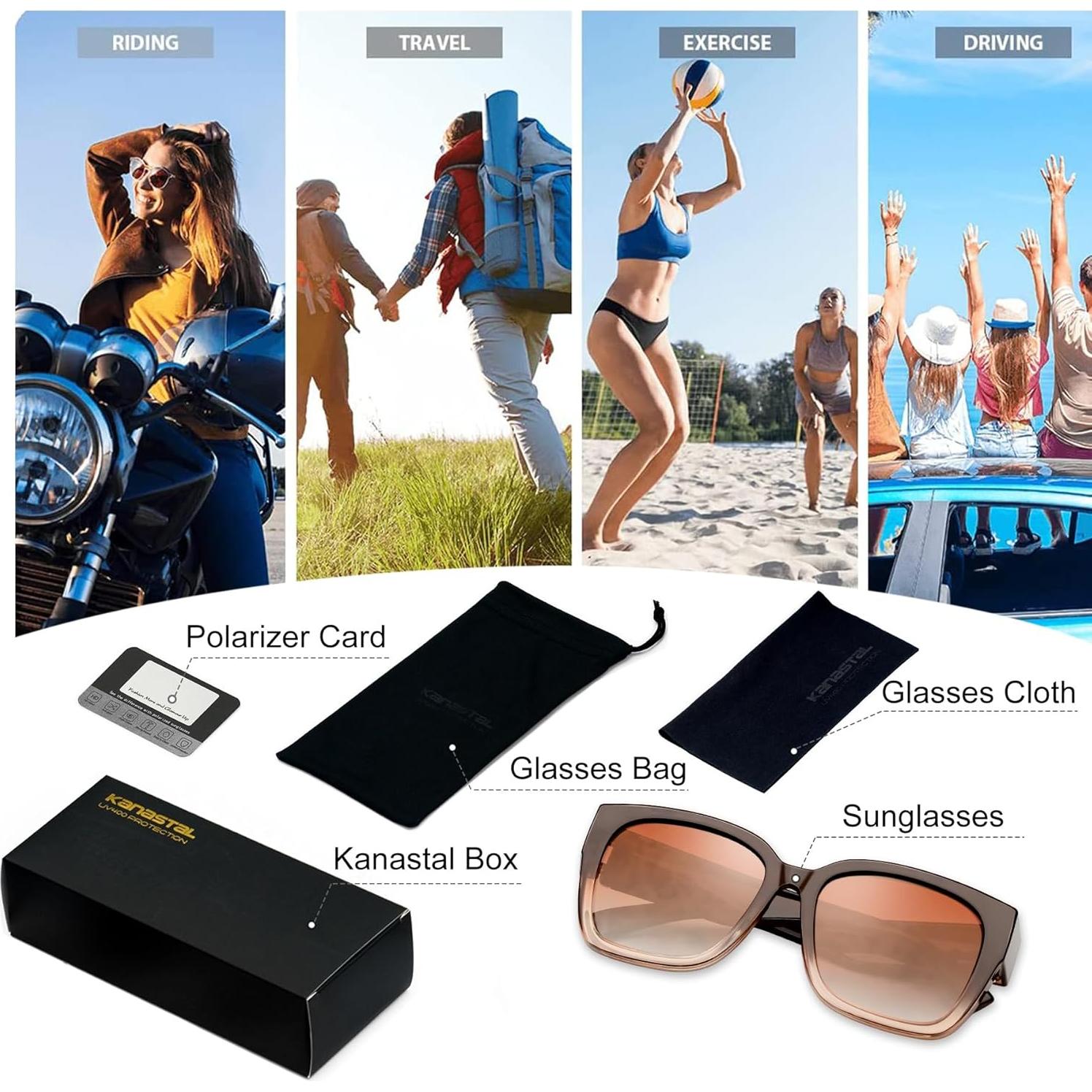 Gafas de Sol KANASTAL Polarizadas UV400 para Hombres y Mujeres