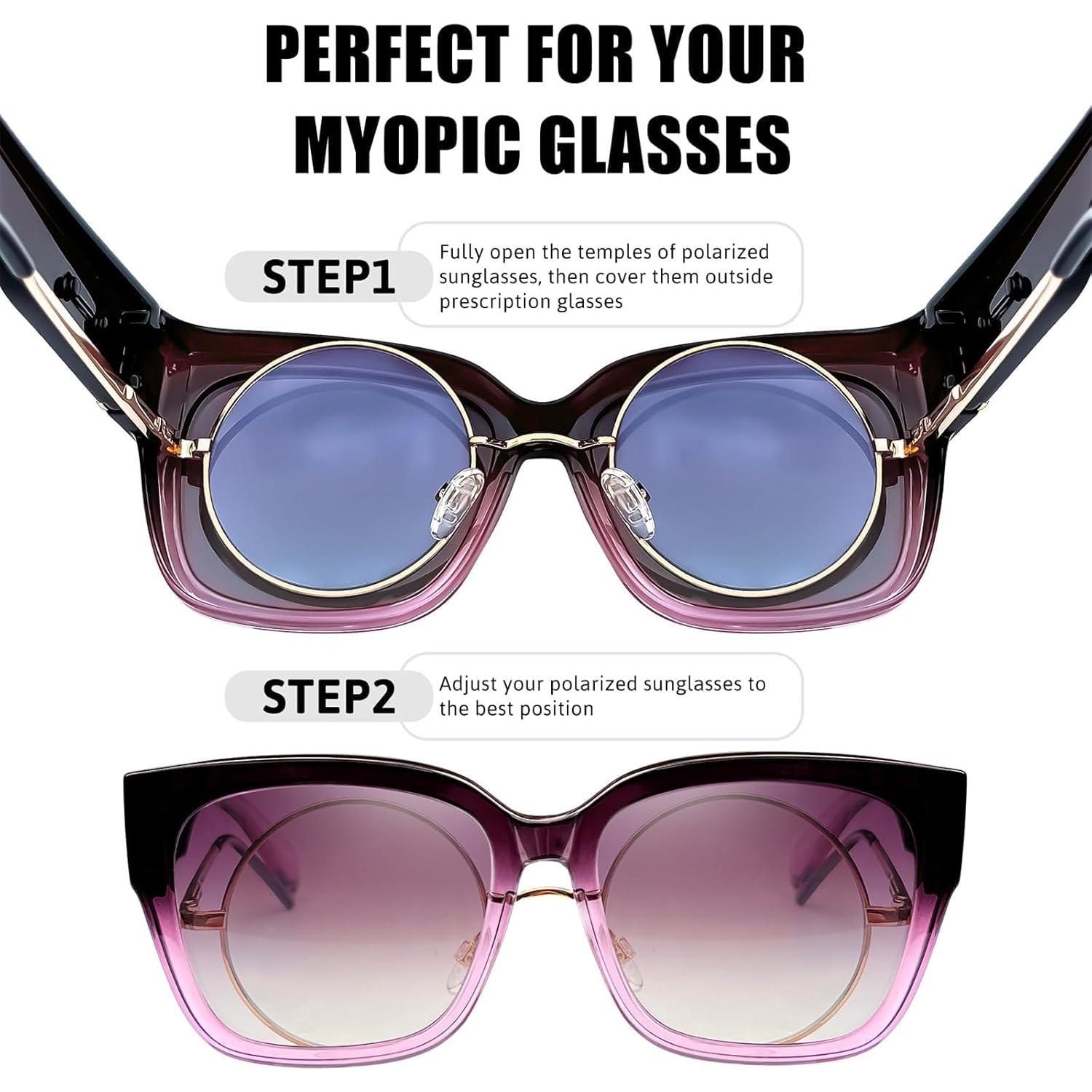 Gafas de Sol KANASTAL Polarizadas UV400 para Prescripción