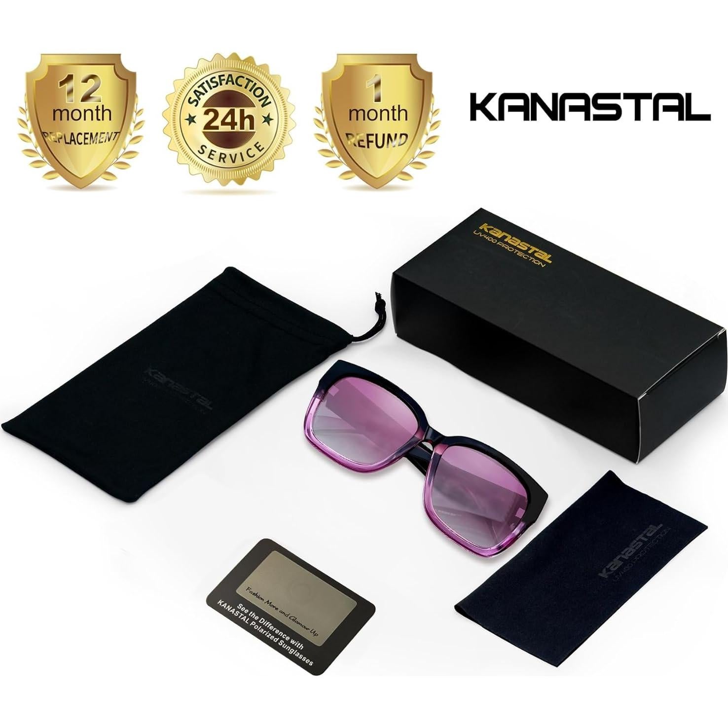 Gafas de Sol KANASTAL Polarizadas UV400 para Prescripción