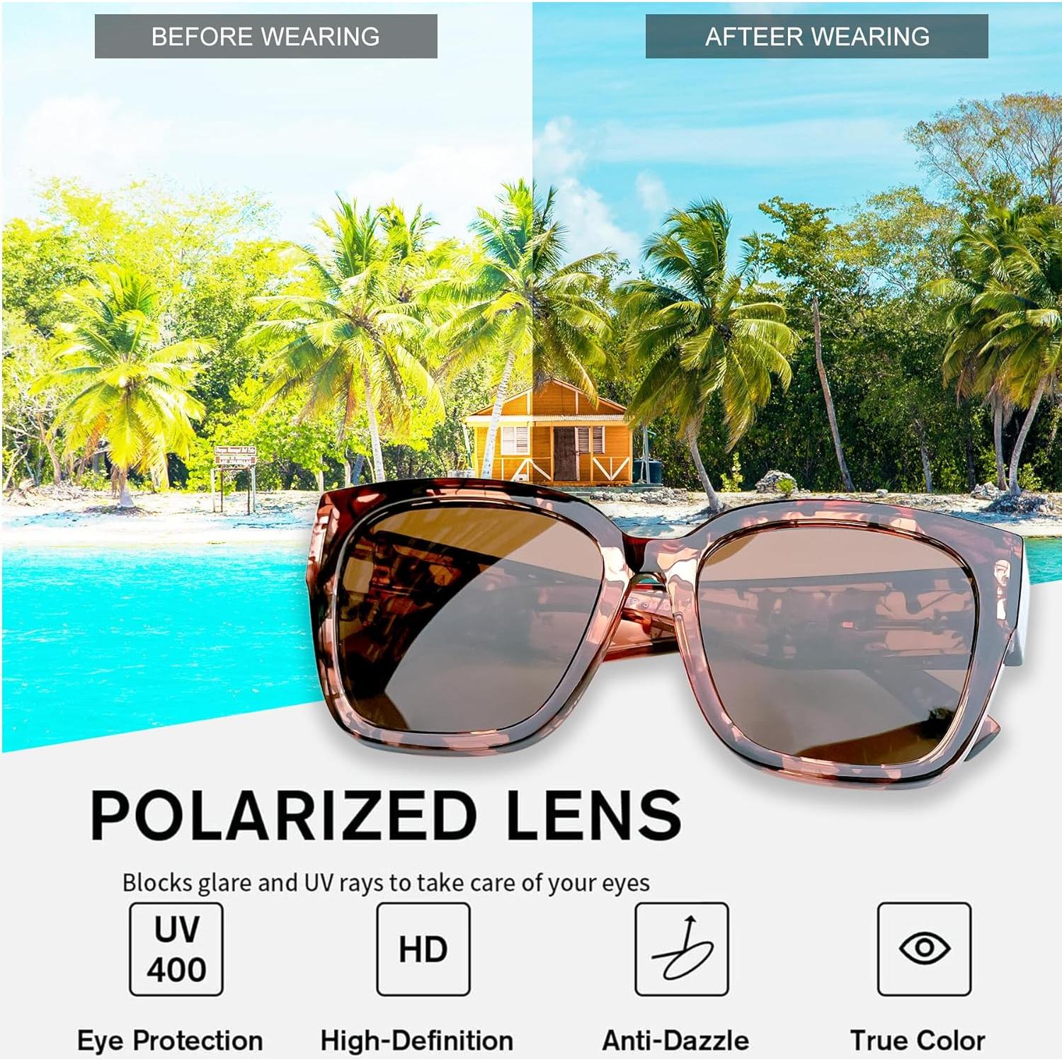 Gafas de Sol KANASTAL Polarizadas UV400 para Prescripción