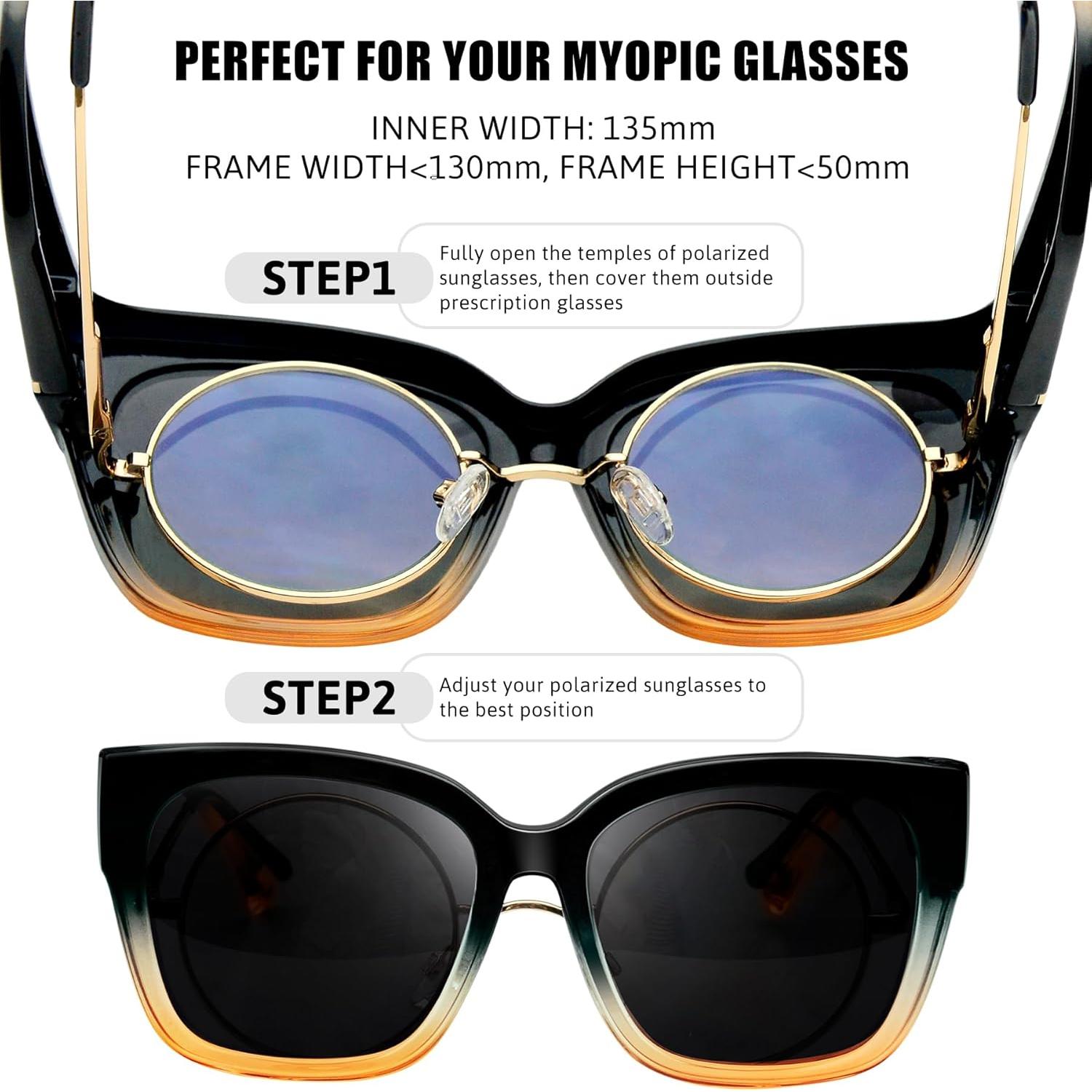 Gafas de Sol KANASTAL Polarizadas UV400 Cuadradas Unisex