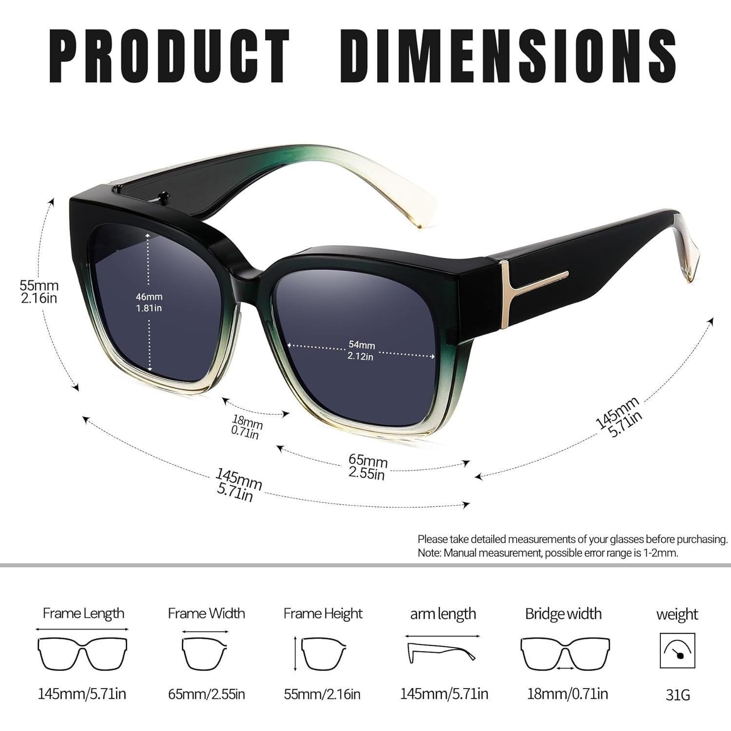 Gafas de Sol KANASTAL Polarizadas UV400 para Prescripción