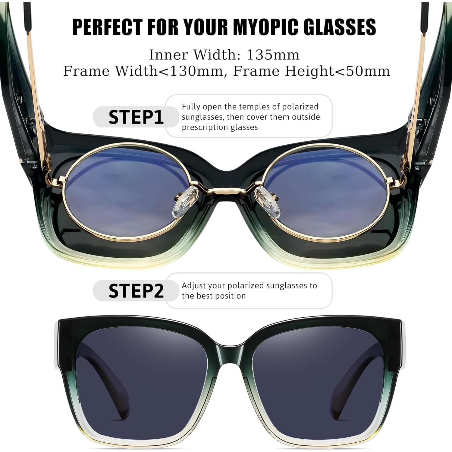 Gafas de Sol KANASTAL Polarizadas UV400 para Prescripción