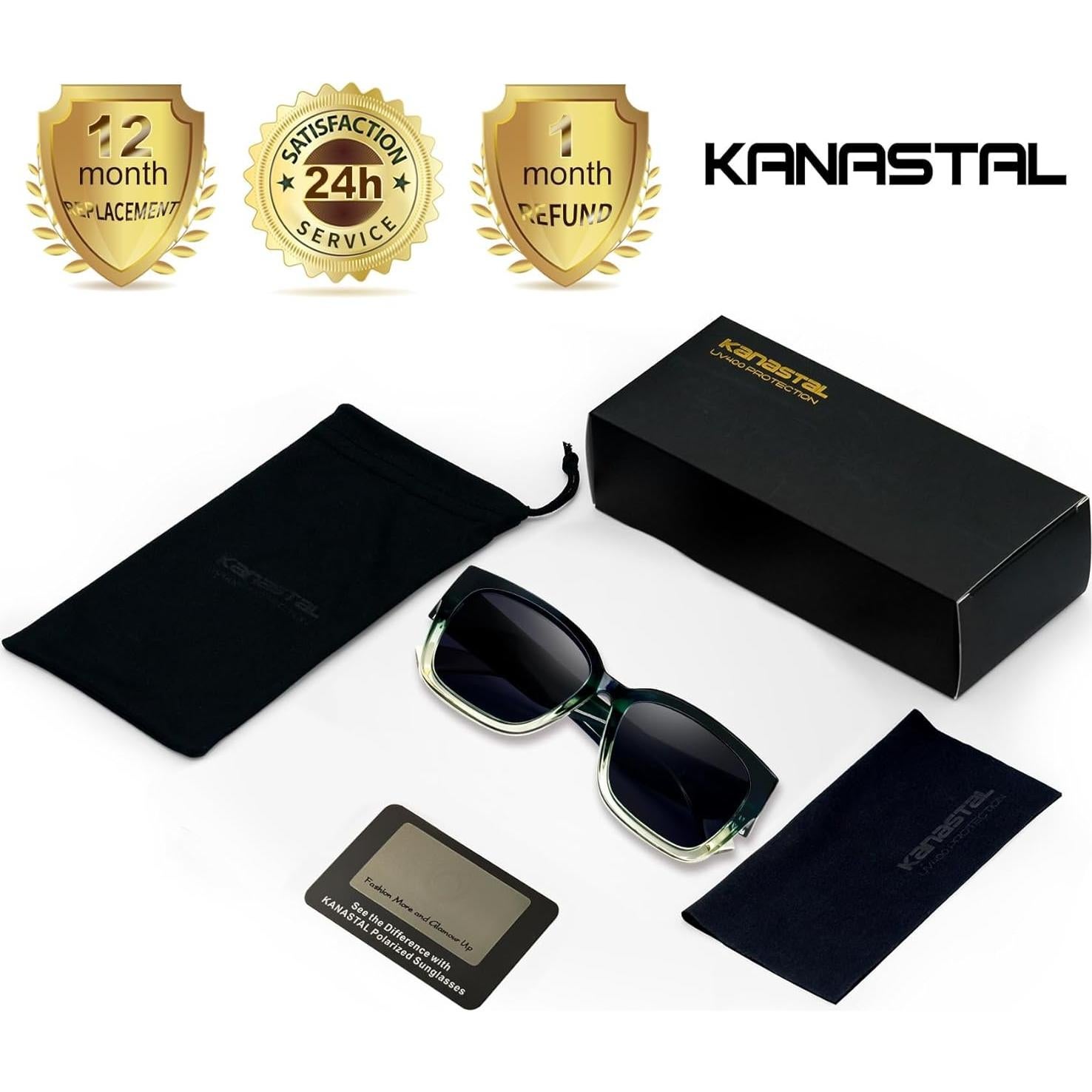 Gafas de Sol KANASTAL Polarizadas UV400 para Prescripción