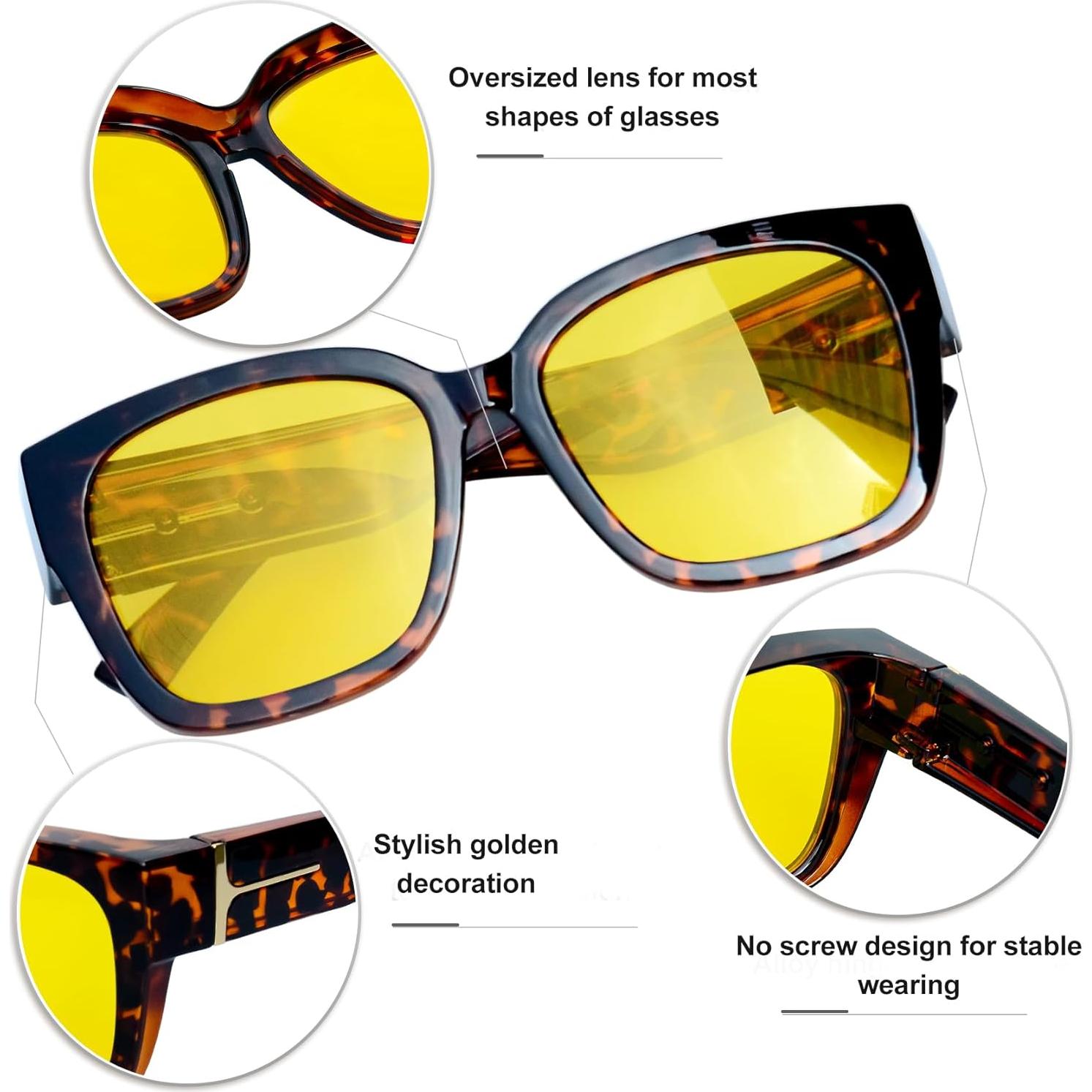 KANASTAL Gafas de Sol Polarizadas UV400 para Sobre Gafas