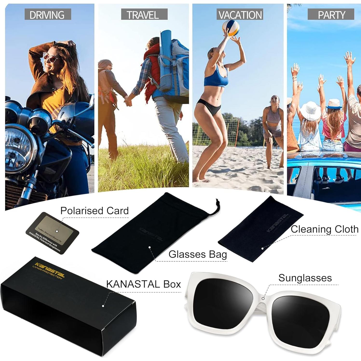 Gafas de Sol KANASTAL Polarizadas UV400 para Hombres y Mujeres