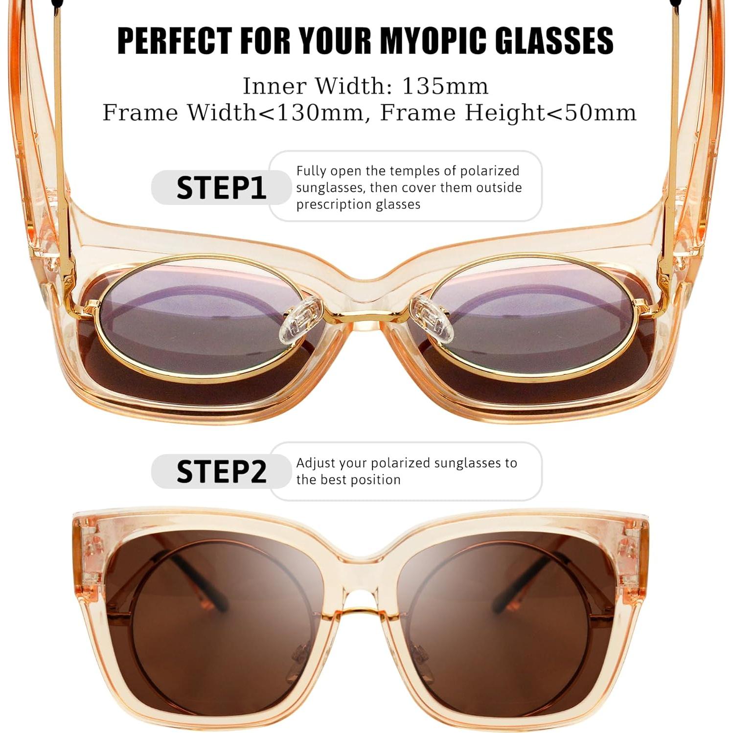 Gafas de Sol KANASTAL Polarizadas UV400 Cuadradas Unisex