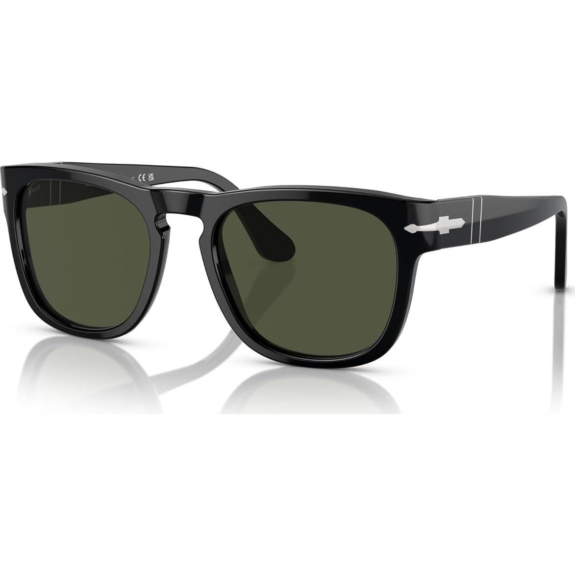 Gafas de sol cuadradas Persol PO3333S con lentes verdes