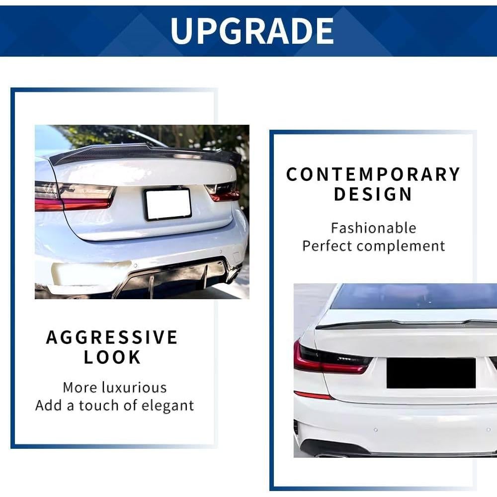 Spoiler trasero PSM fibra de carbono para BMW G20 G80 2019-2026