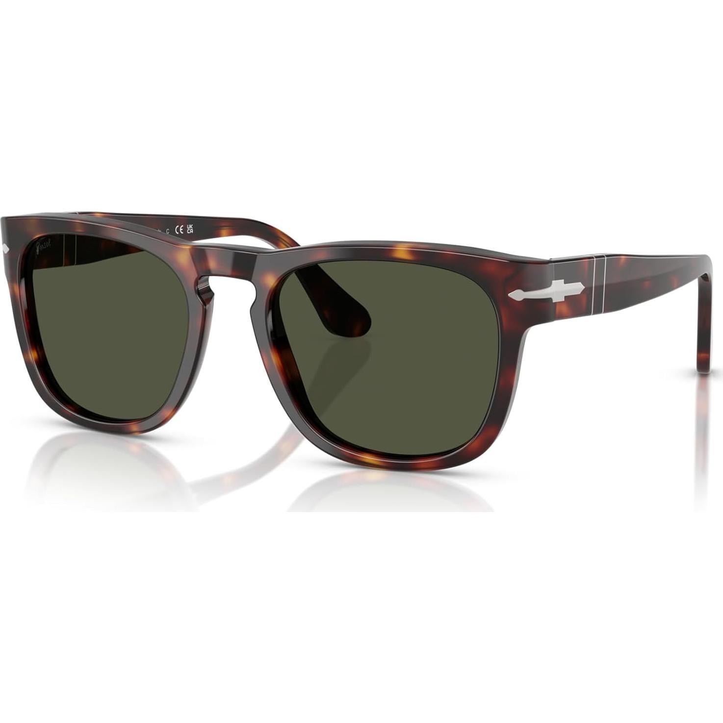 Gafas de sol cuadradas Persol PO3333S Havana Verde
