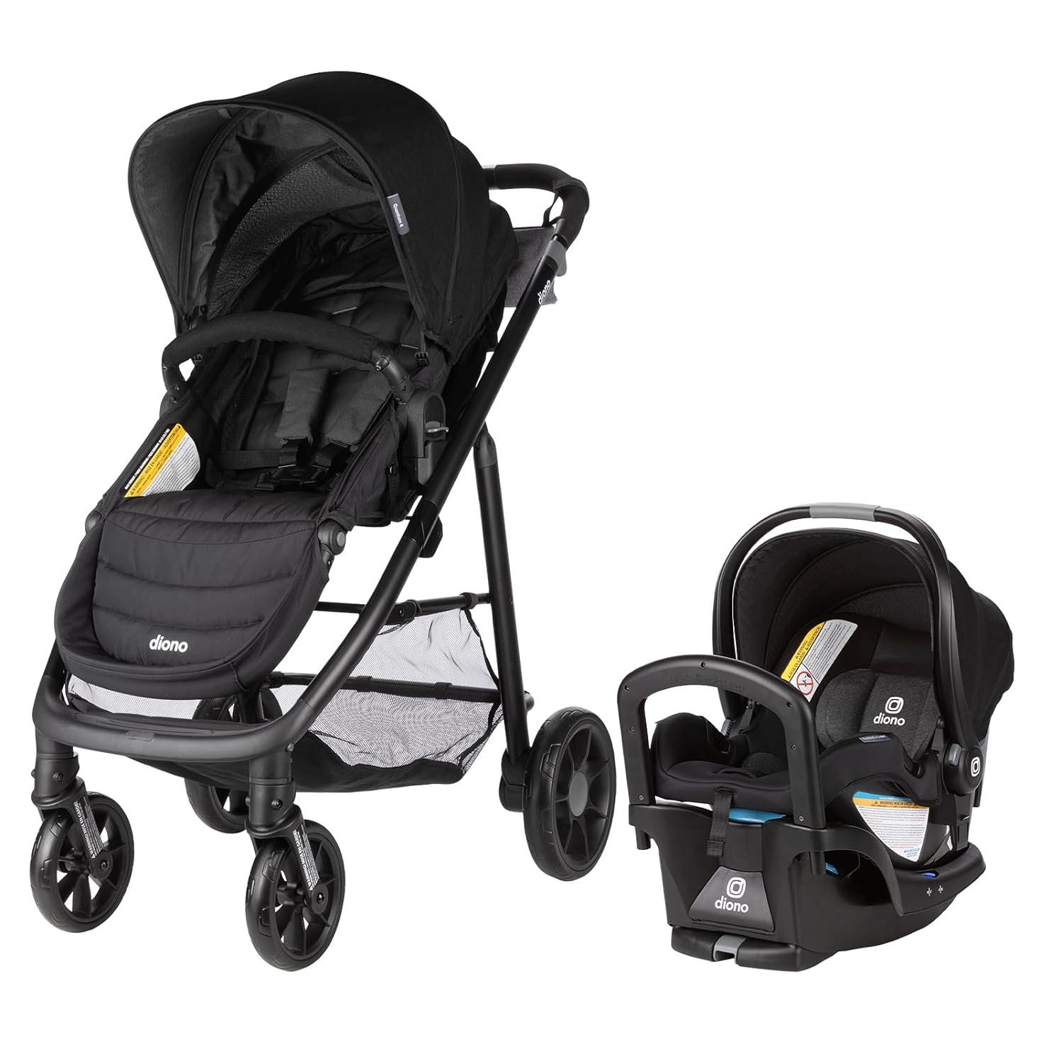 Diono Quantum 4 Sistema de Viaje 3 en 1 Jet Negro