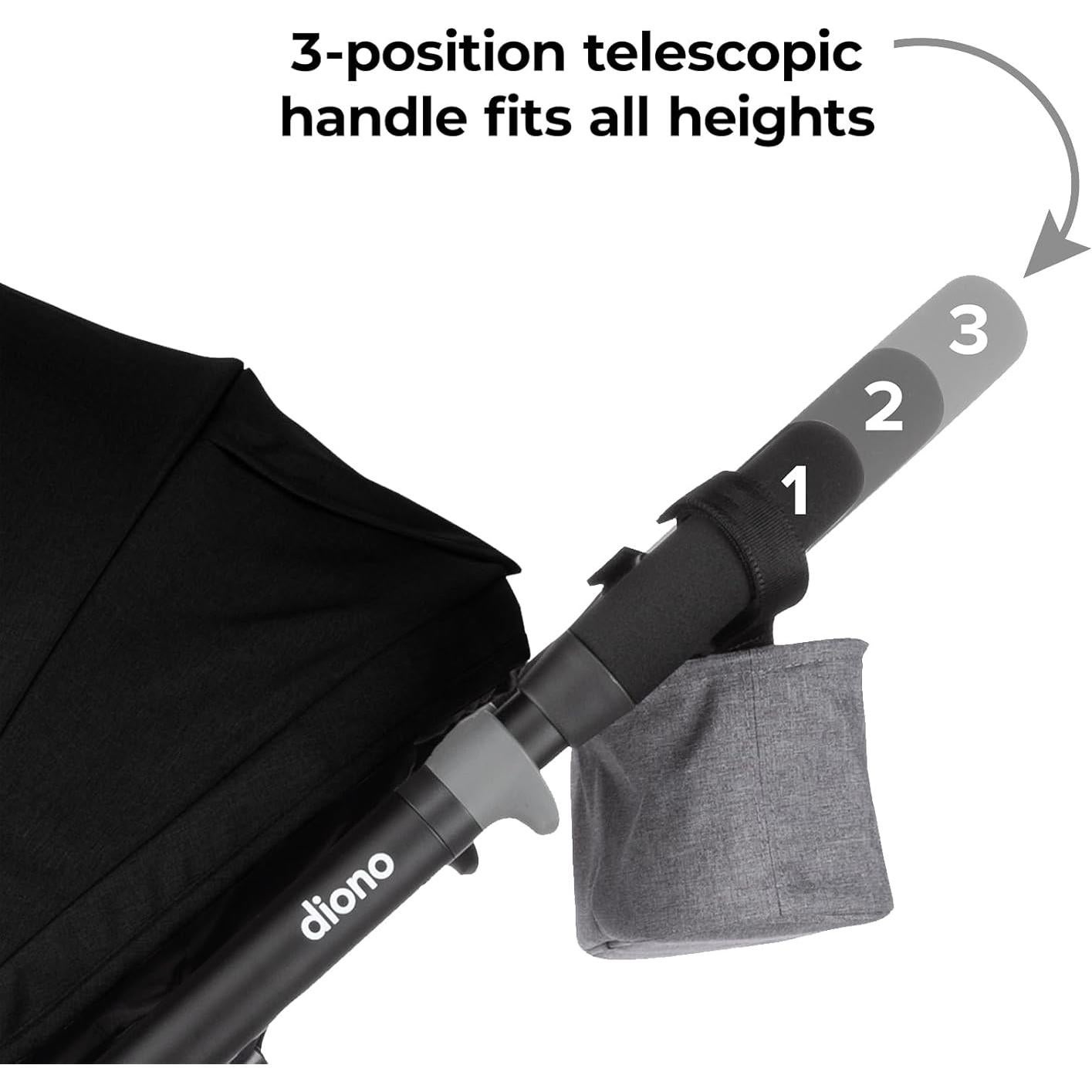 Diono Quantum 4 Sistema de Viaje 3 en 1 Jet Negro