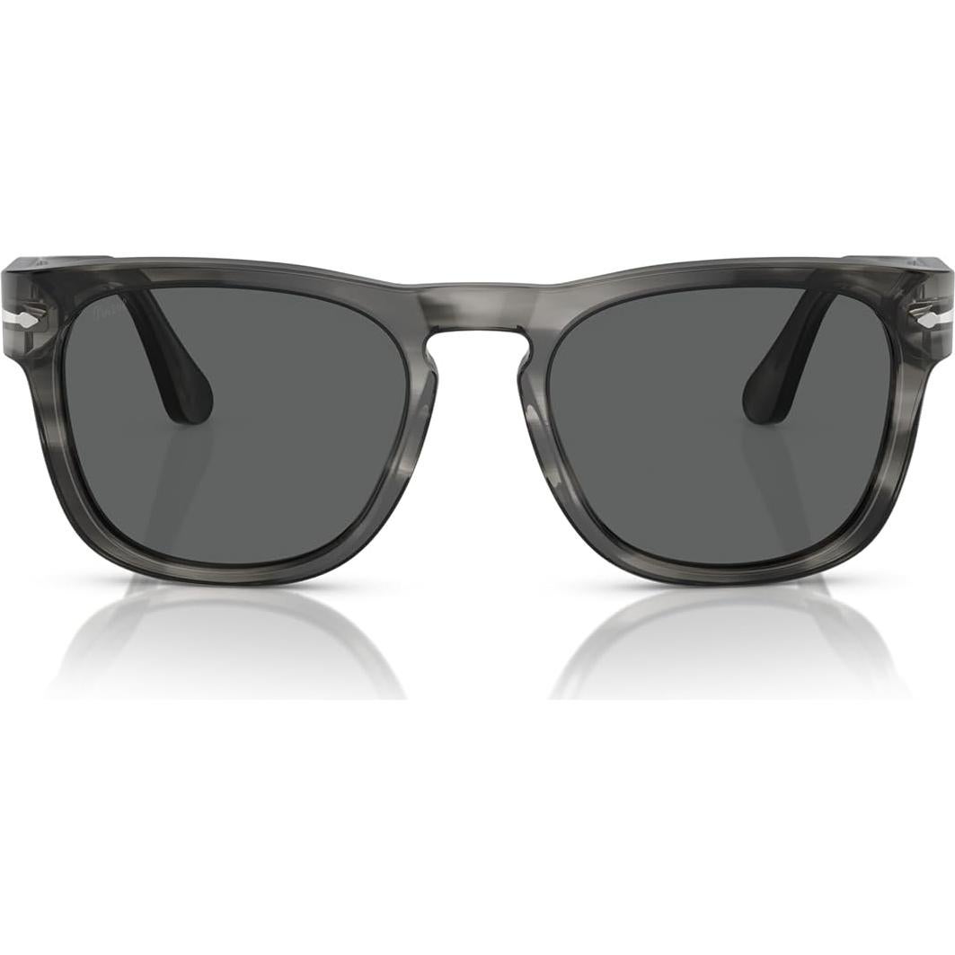 Gafas de sol cuadradas Persol PO3333S gris a rayas 54mm