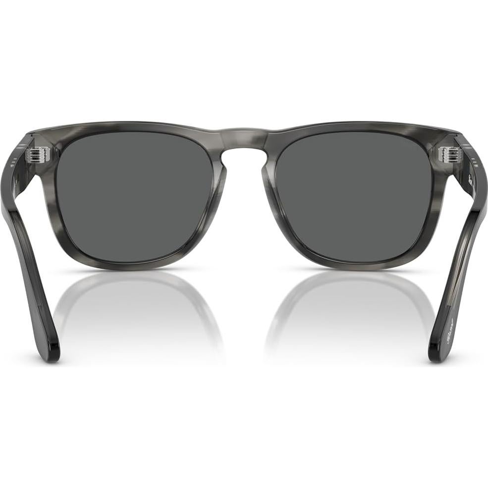 Gafas de sol cuadradas Persol PO3333S gris a rayas 54mm